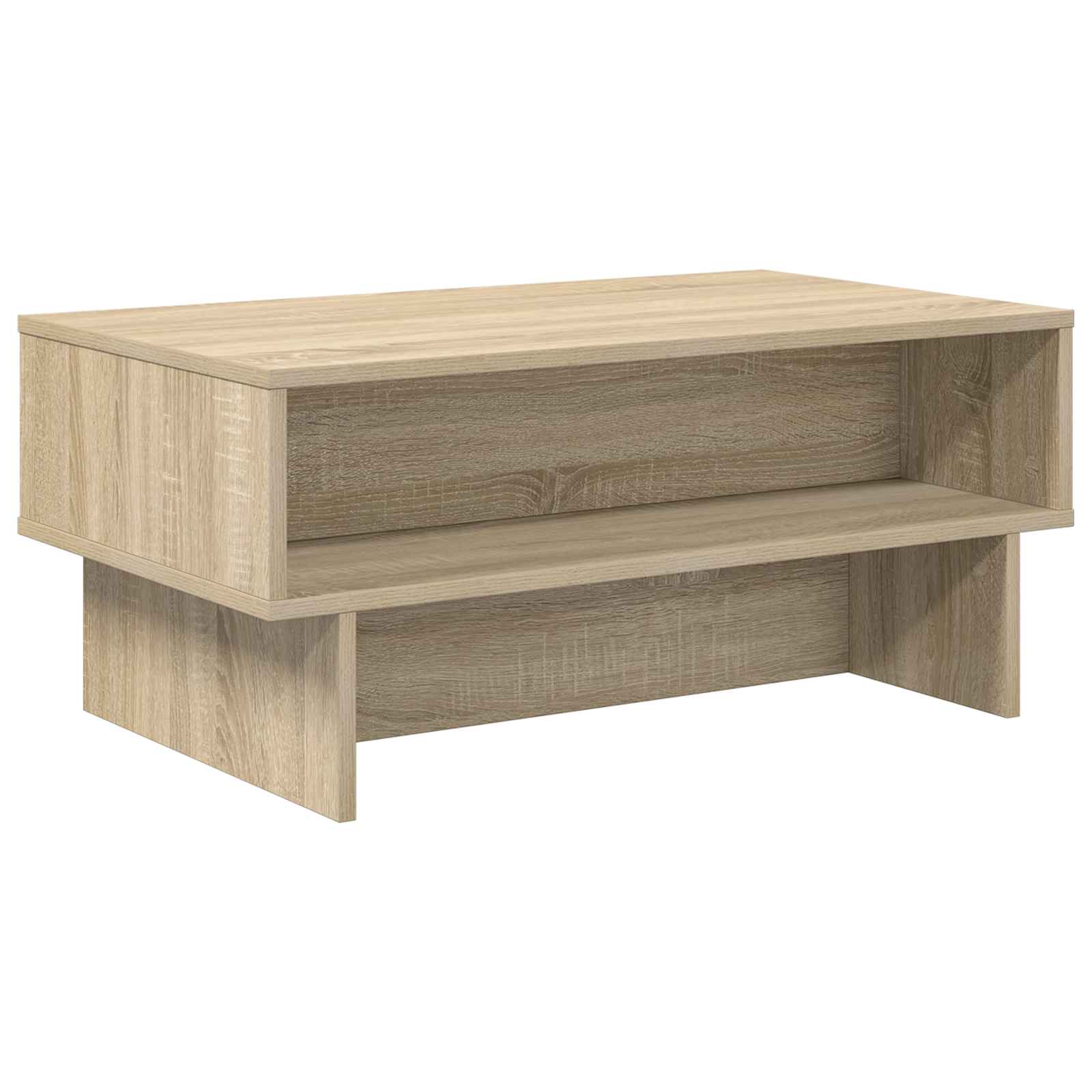 Coffee table Sonoma oak 80 x 46 x 35 cm Engineered wood