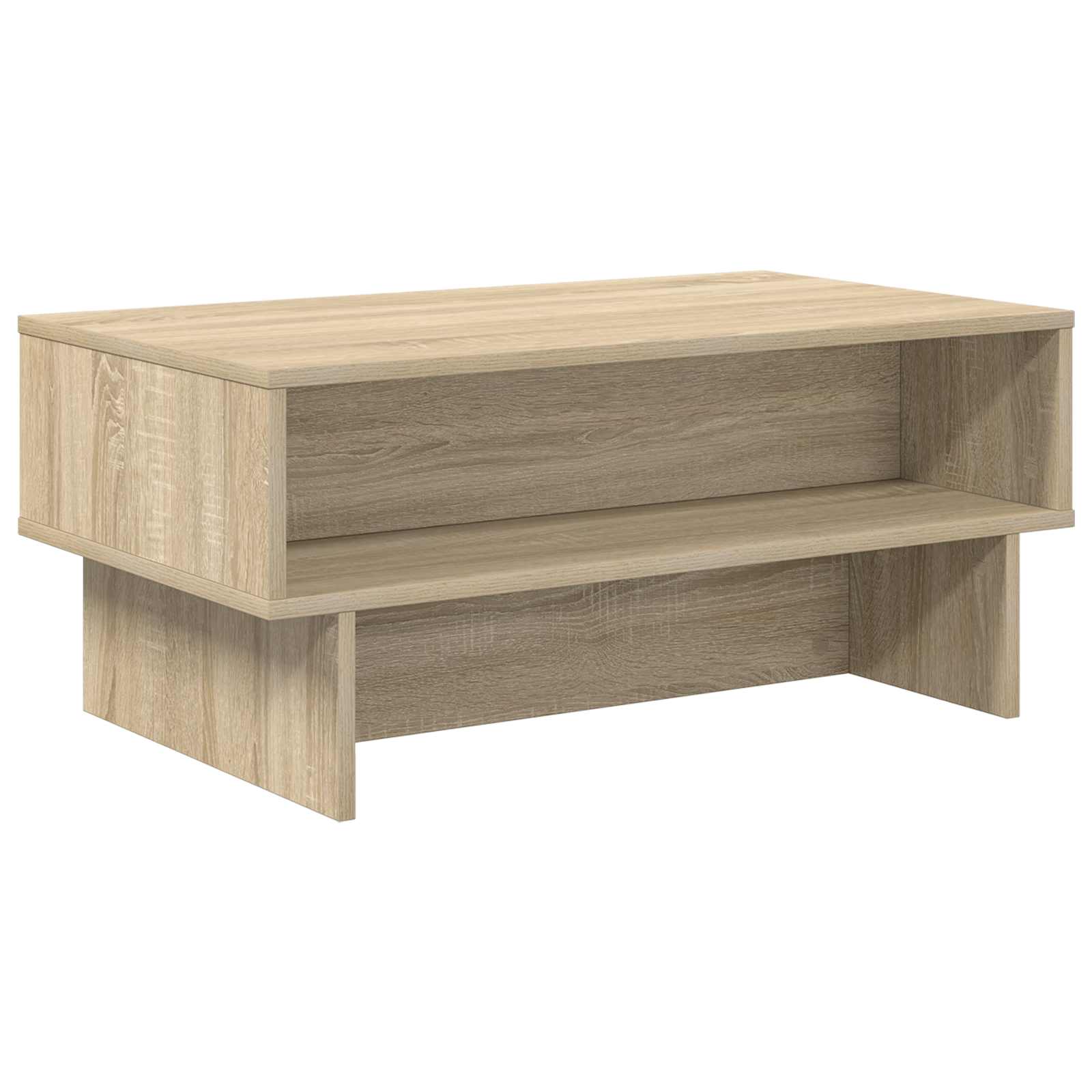Coffee table Sonoma oak 80 x 46 x 35 cm Engineered wood