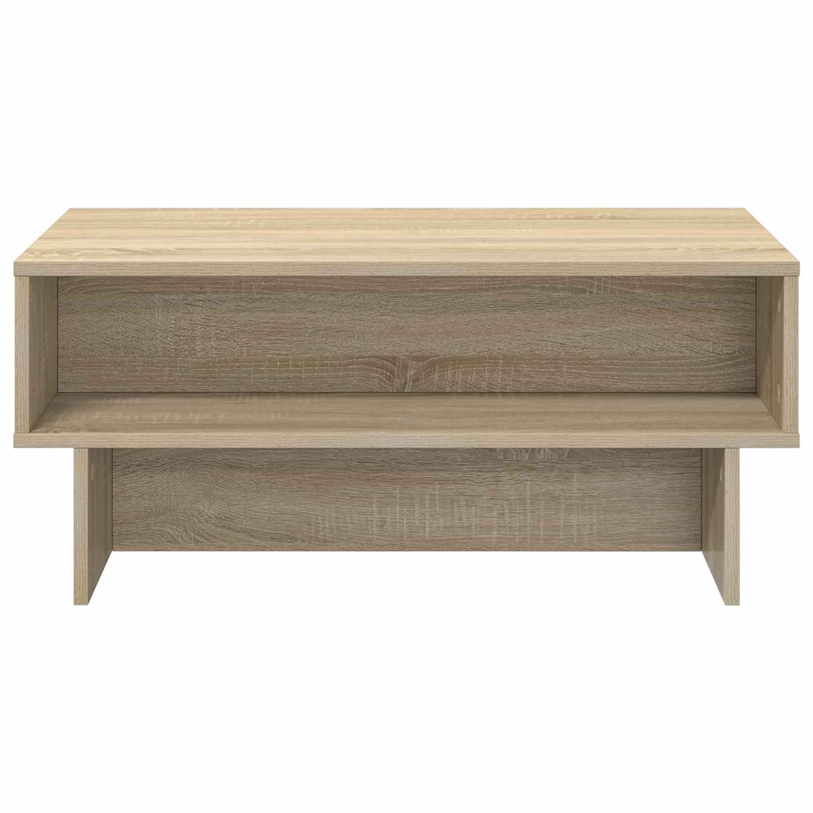 Coffee table Sonoma oak 80 x 46 x 35 cm Engineered wood