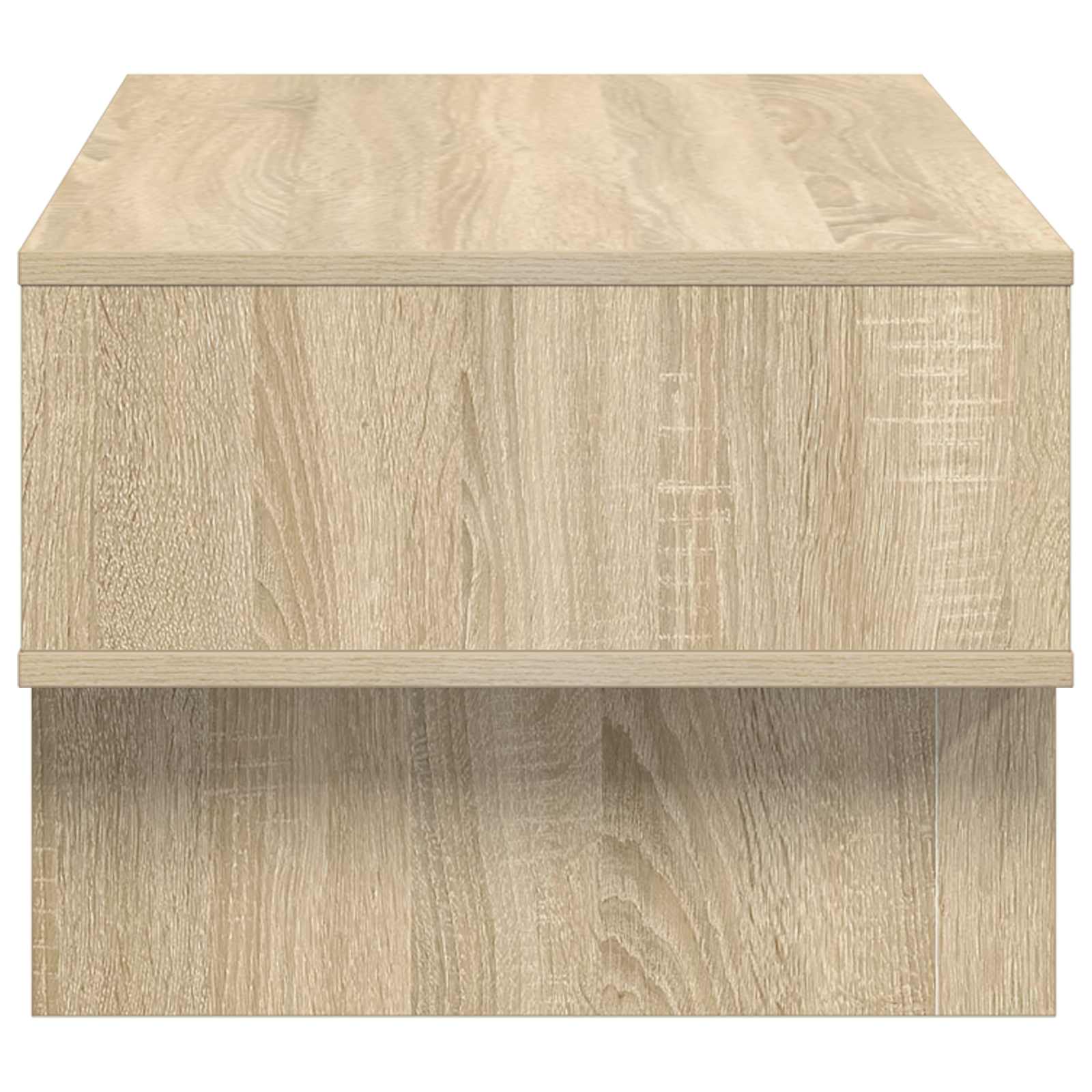 Coffee table Sonoma oak 80 x 46 x 35 cm Engineered wood