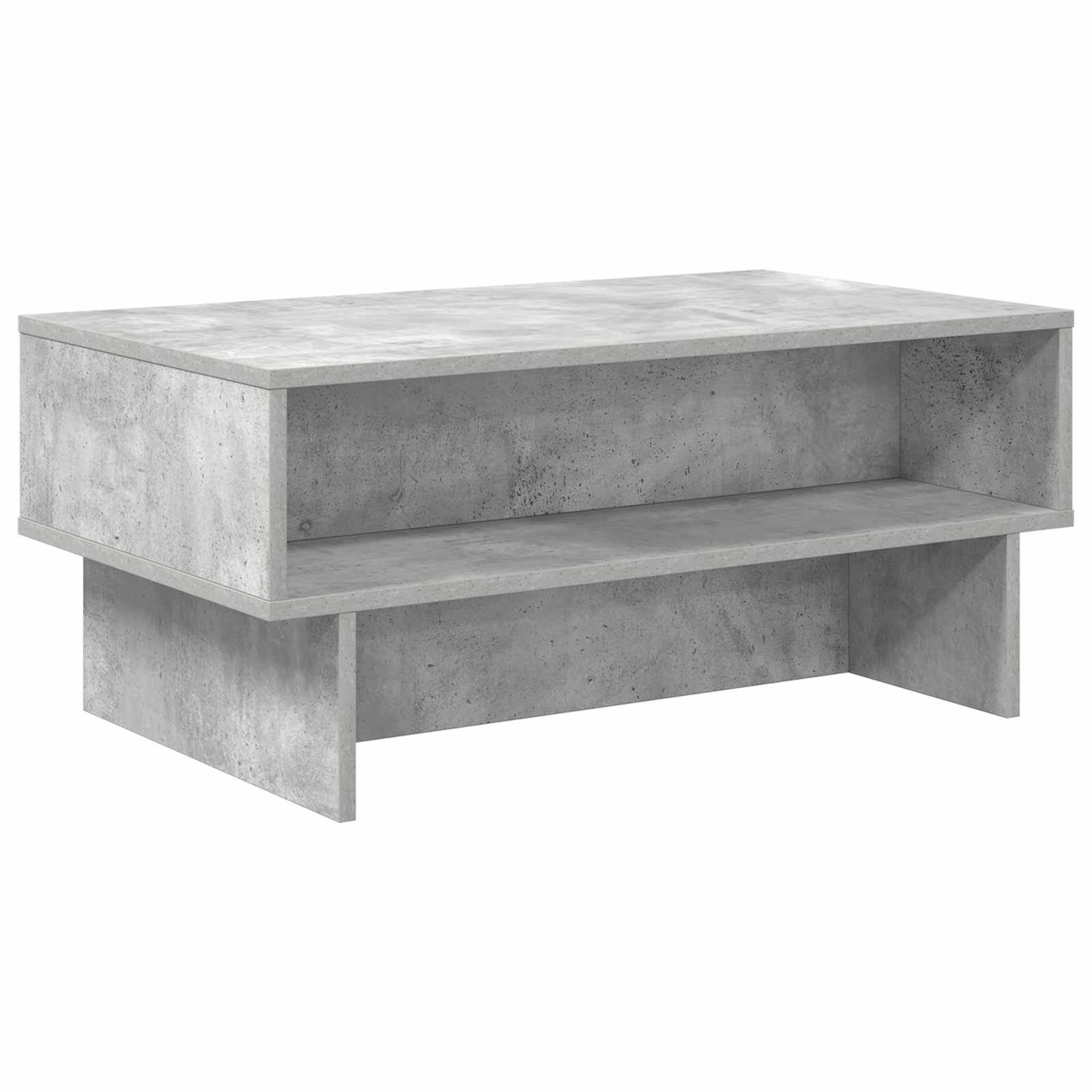 Coffee table Concrete gray 80 x 46 x 35 cm Engineered wood
