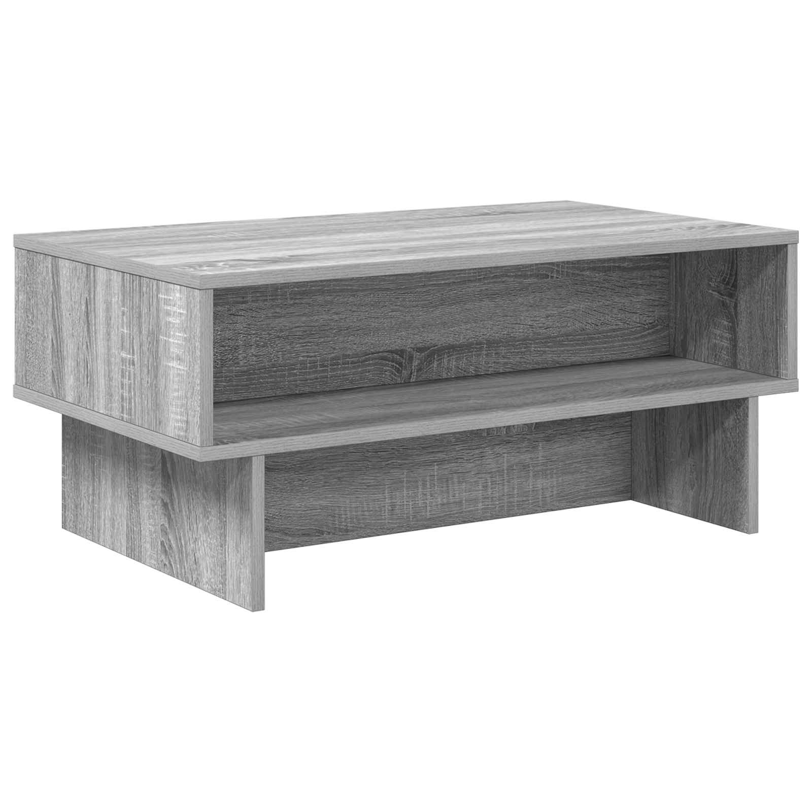 Kafijas galdiņš pelēks ozols Sonoma 80 x 46 x 35 cm Inženierijas koksne