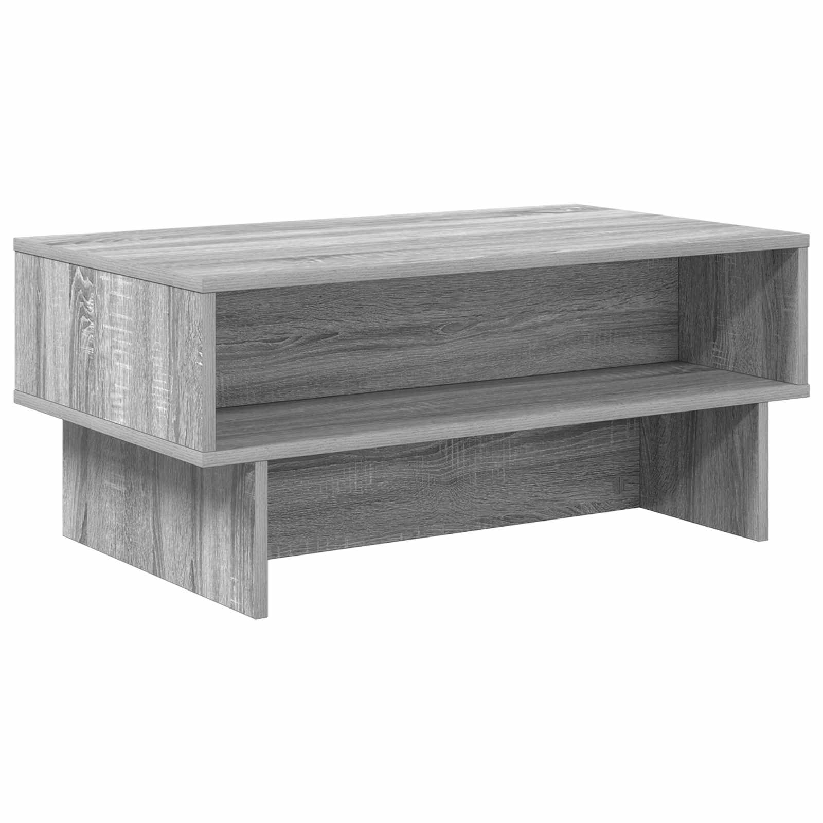 Kafijas galdiņš pelēks ozols Sonoma 80 x 46 x 35 cm Inženierijas koksne
