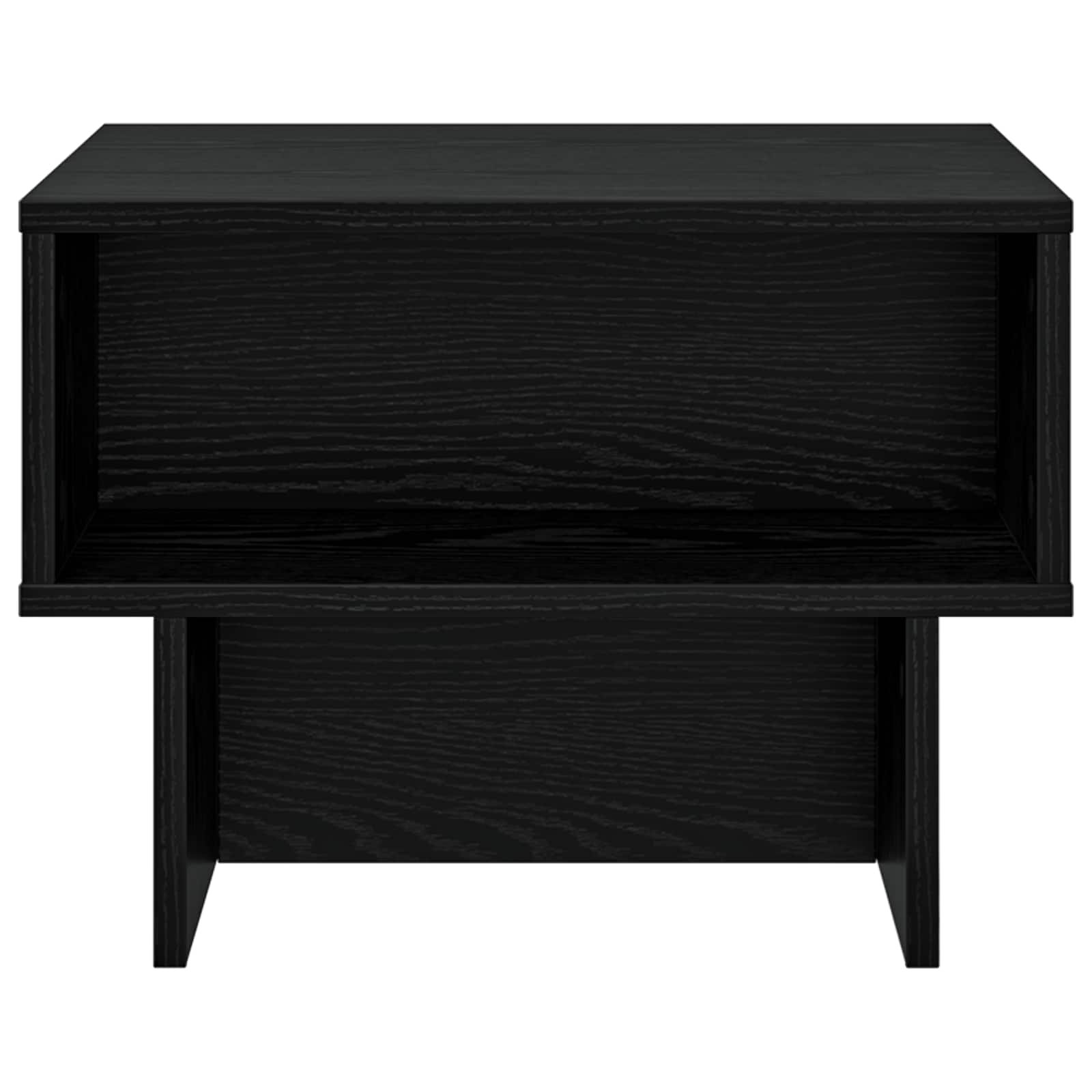 Coffee table Black oak 48 x 46 x 35 cm Engineered wood