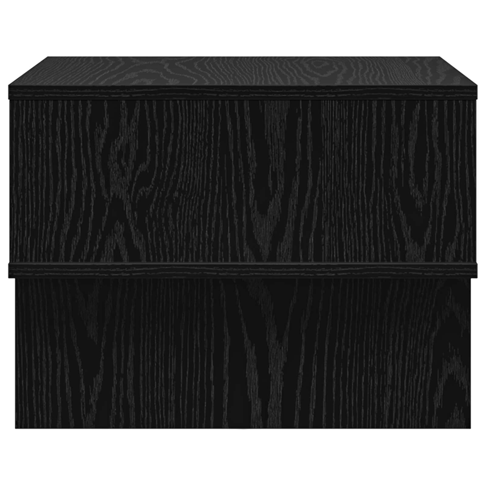 Coffee table Black oak 48 x 46 x 35 cm Engineered wood