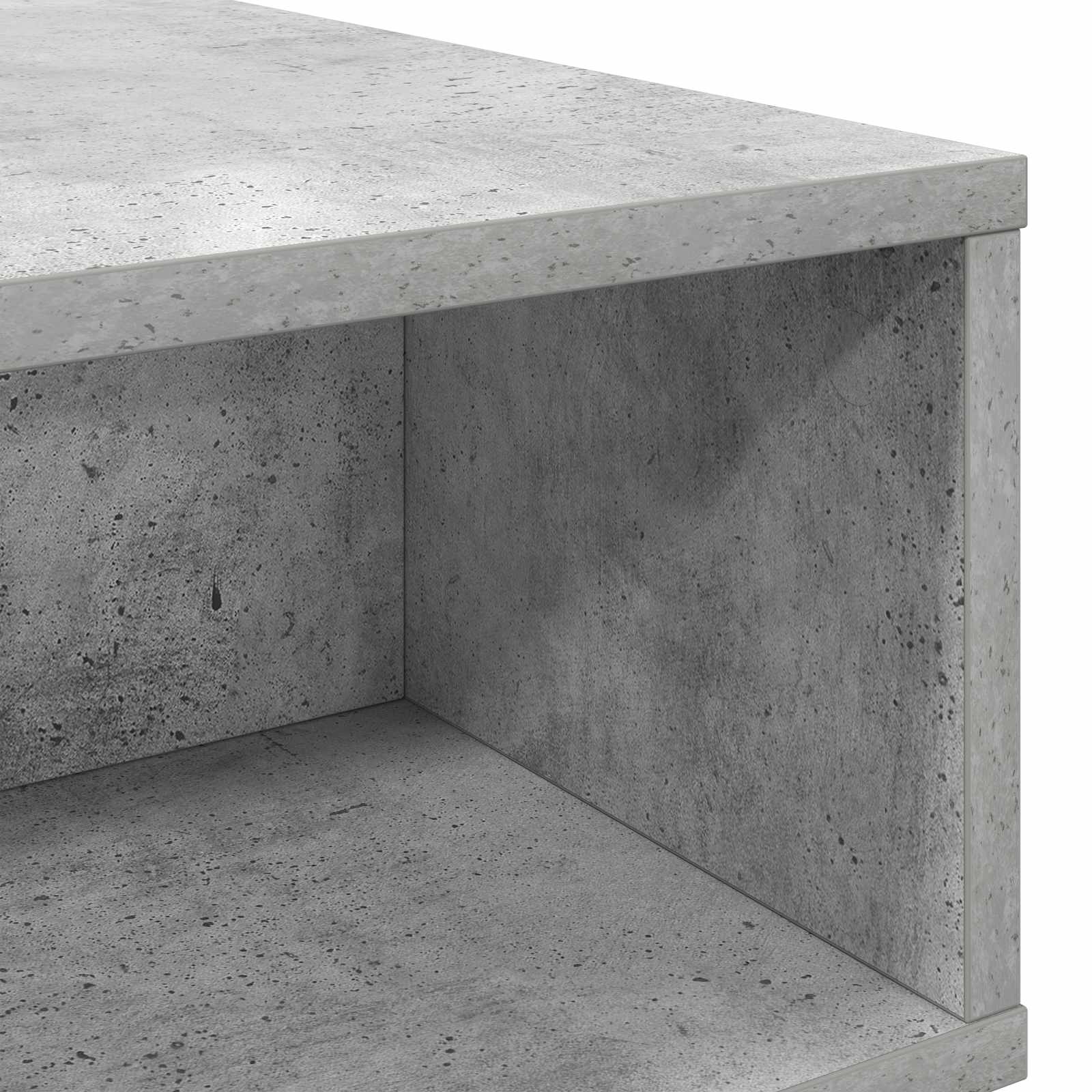 Kafijas galdiņš Betona pelēks 100 x 46 x 35 cm Inženierijas koks