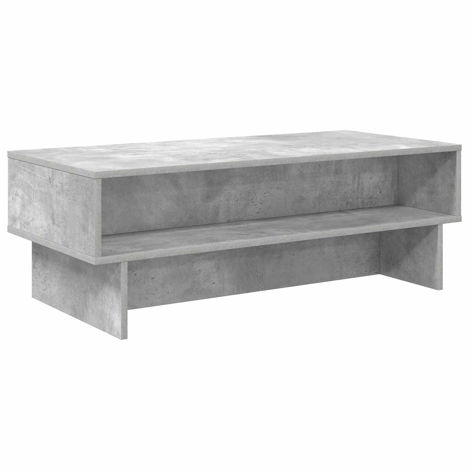 Kafijas galdiņš Betona pelēks 100 x 46 x 35 cm Inženierijas koks