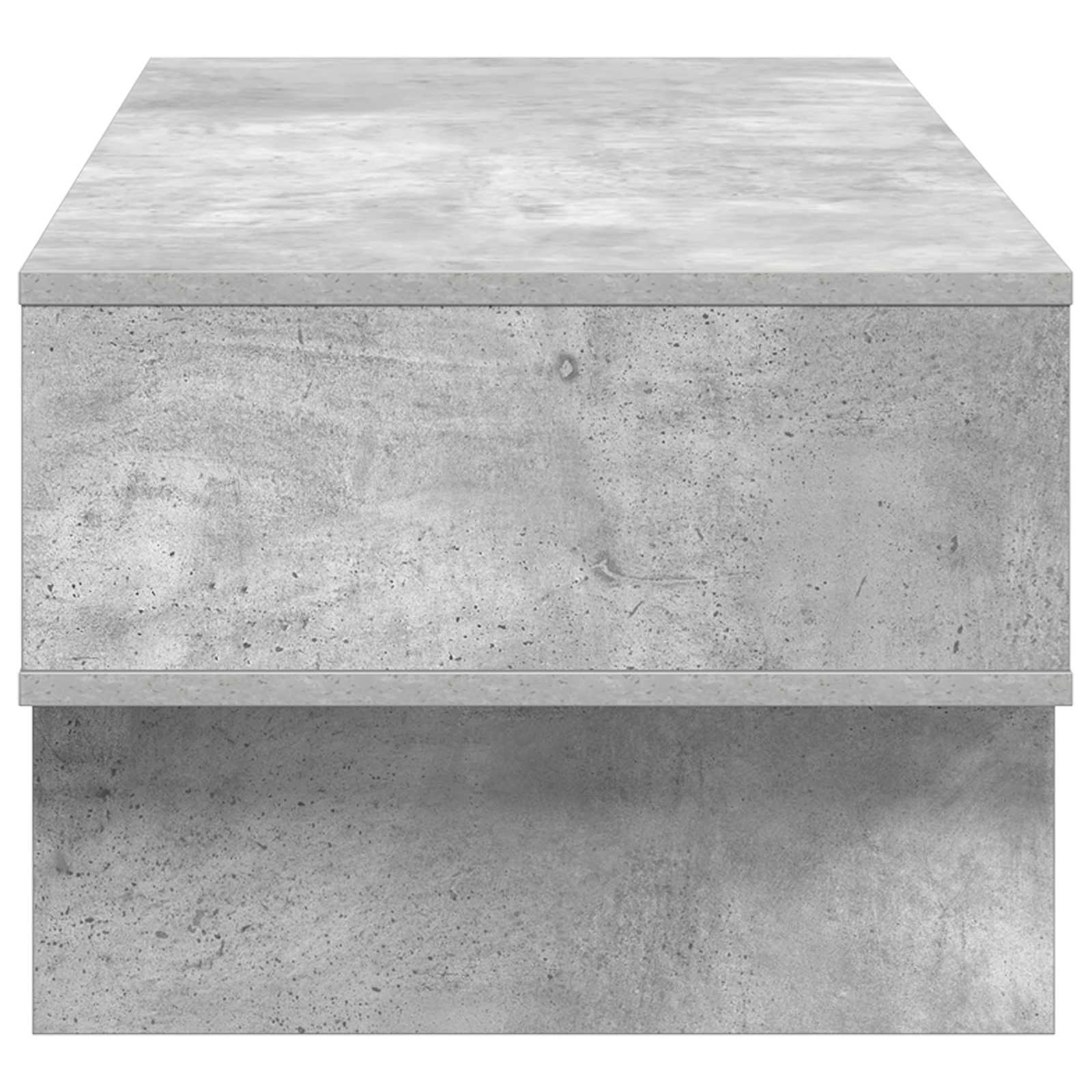 Kafijas galdiņš Betona pelēks 100 x 46 x 35 cm Inženierijas koks