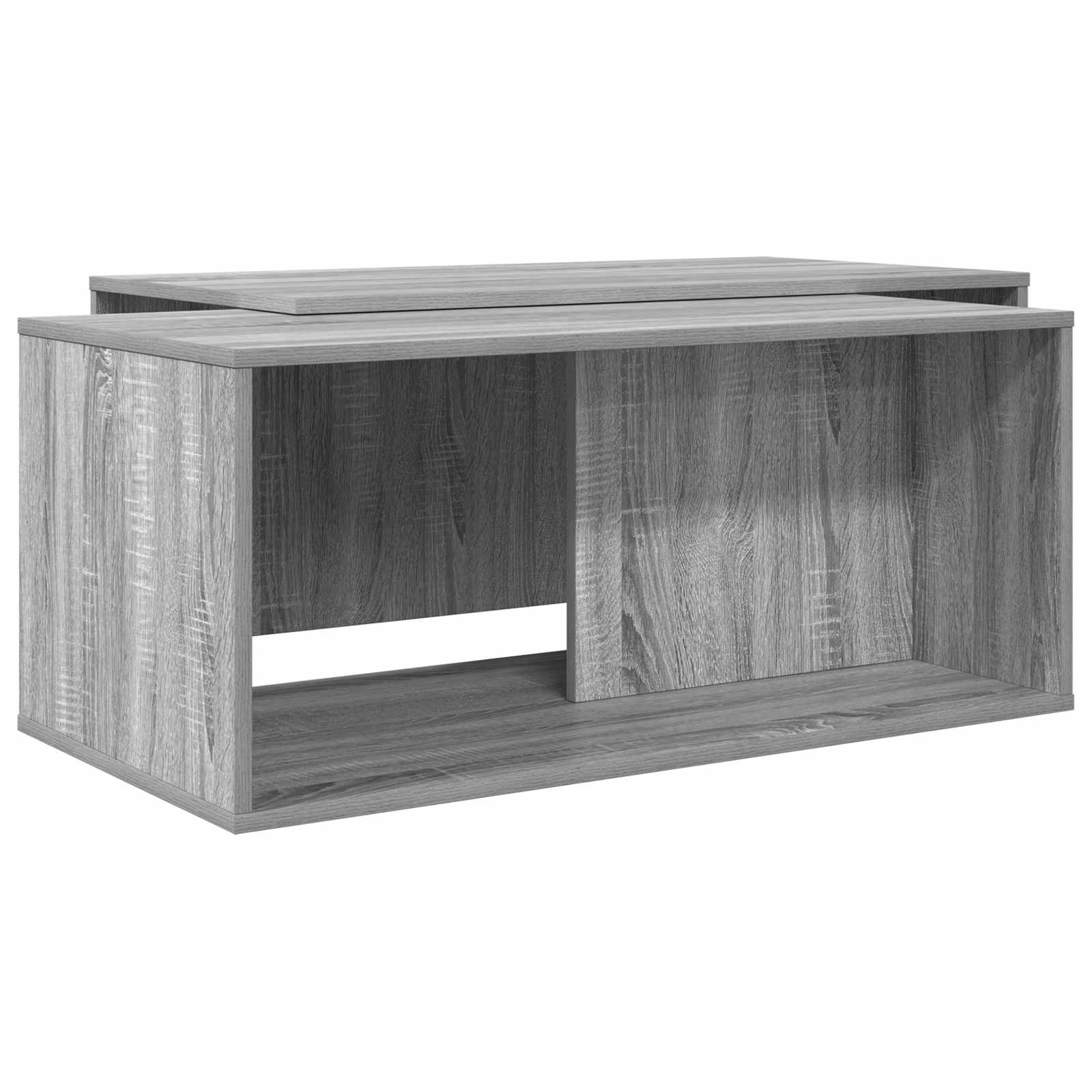 Coffee table set 2 pcs Grey Sonoma Engineered wood