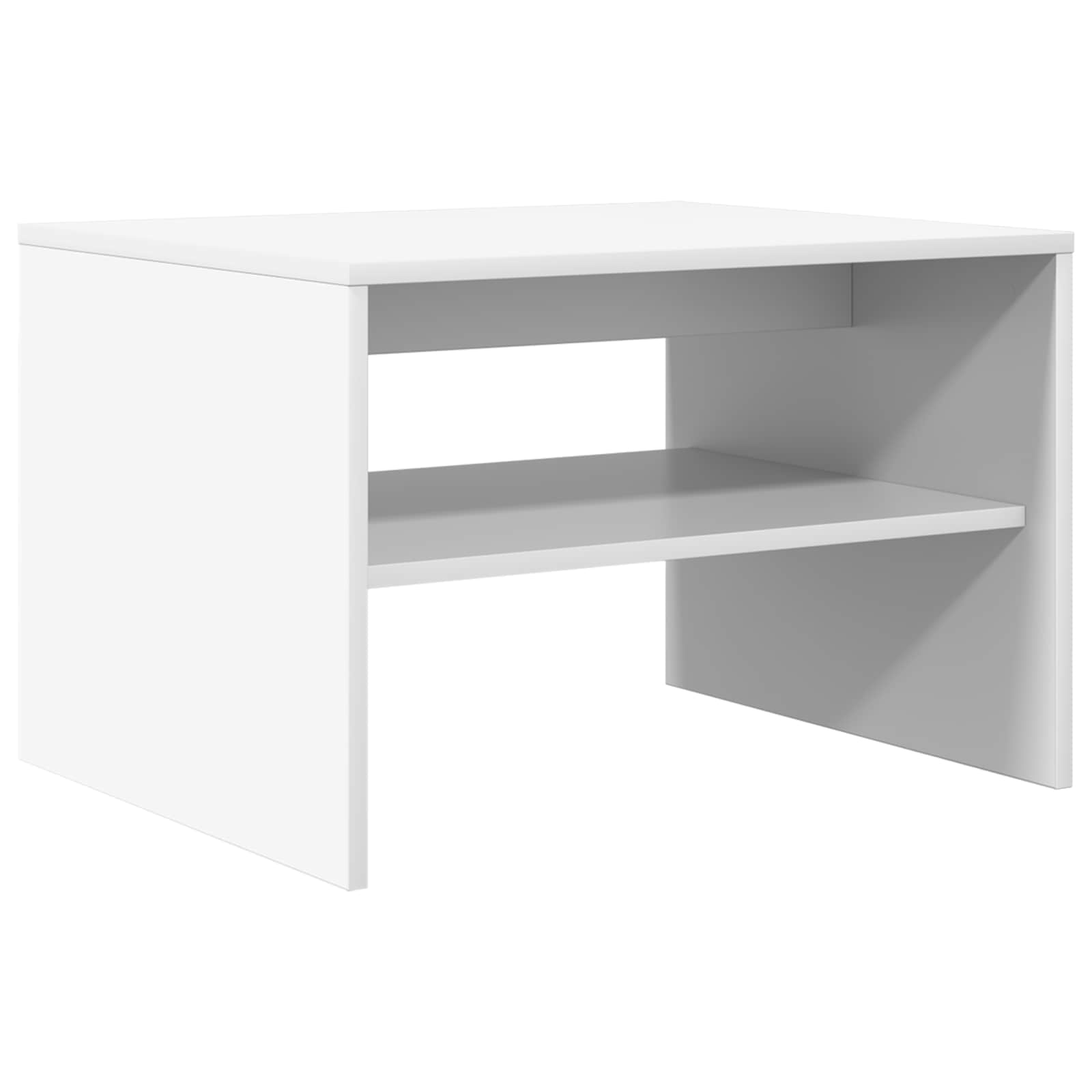 Coffee Table White 60 x 50 x 40 cm Engineered Wood