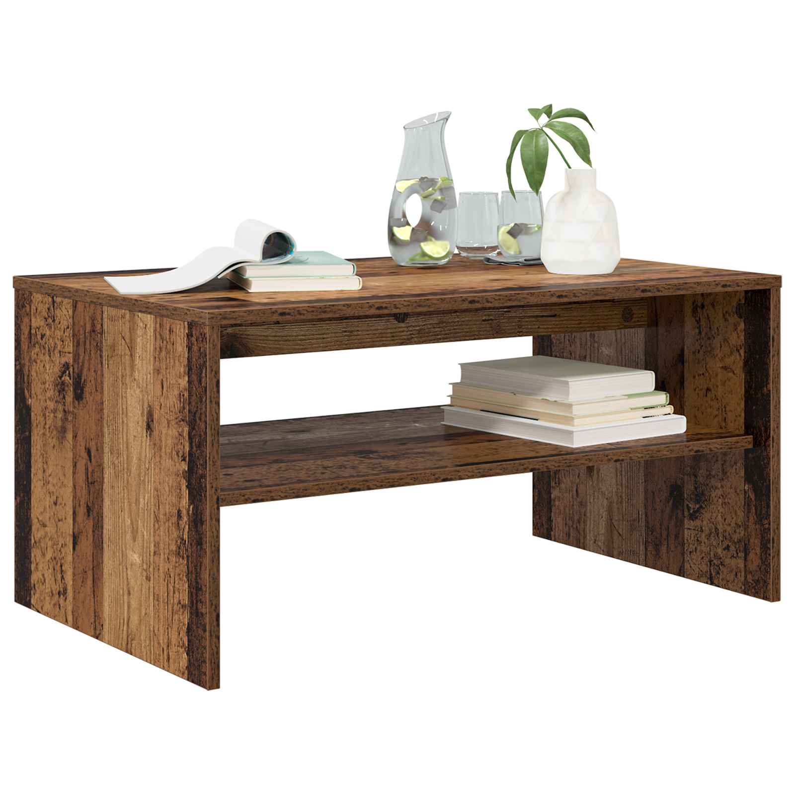 Coffee Table Old Wood 80 x 50 x 40 cm Treated wood