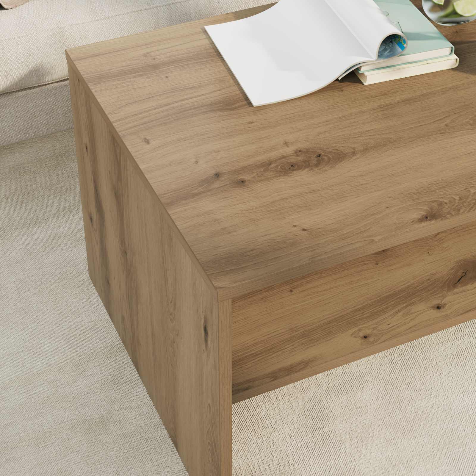 Coffee Table Artisan Oak 80 x 50 x 40 cm