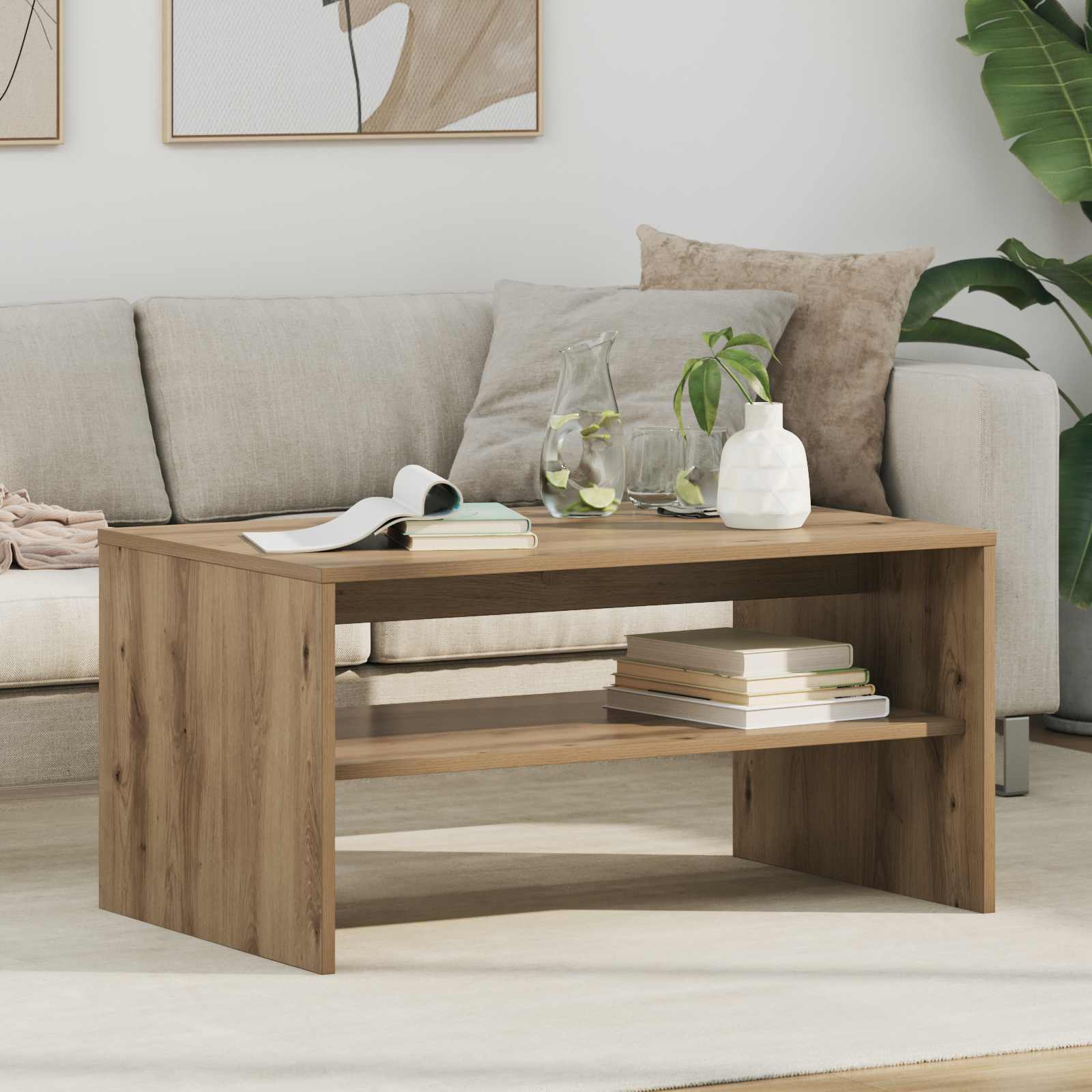 Coffee Table Artisan Oak 80 x 50 x 40 cm