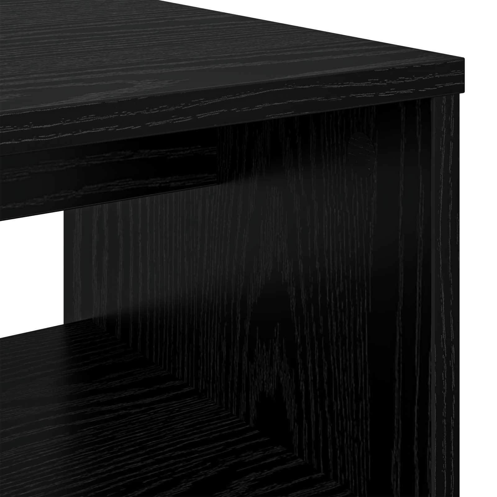 TV cabinet Black oak 80 x 35 x 40 cm