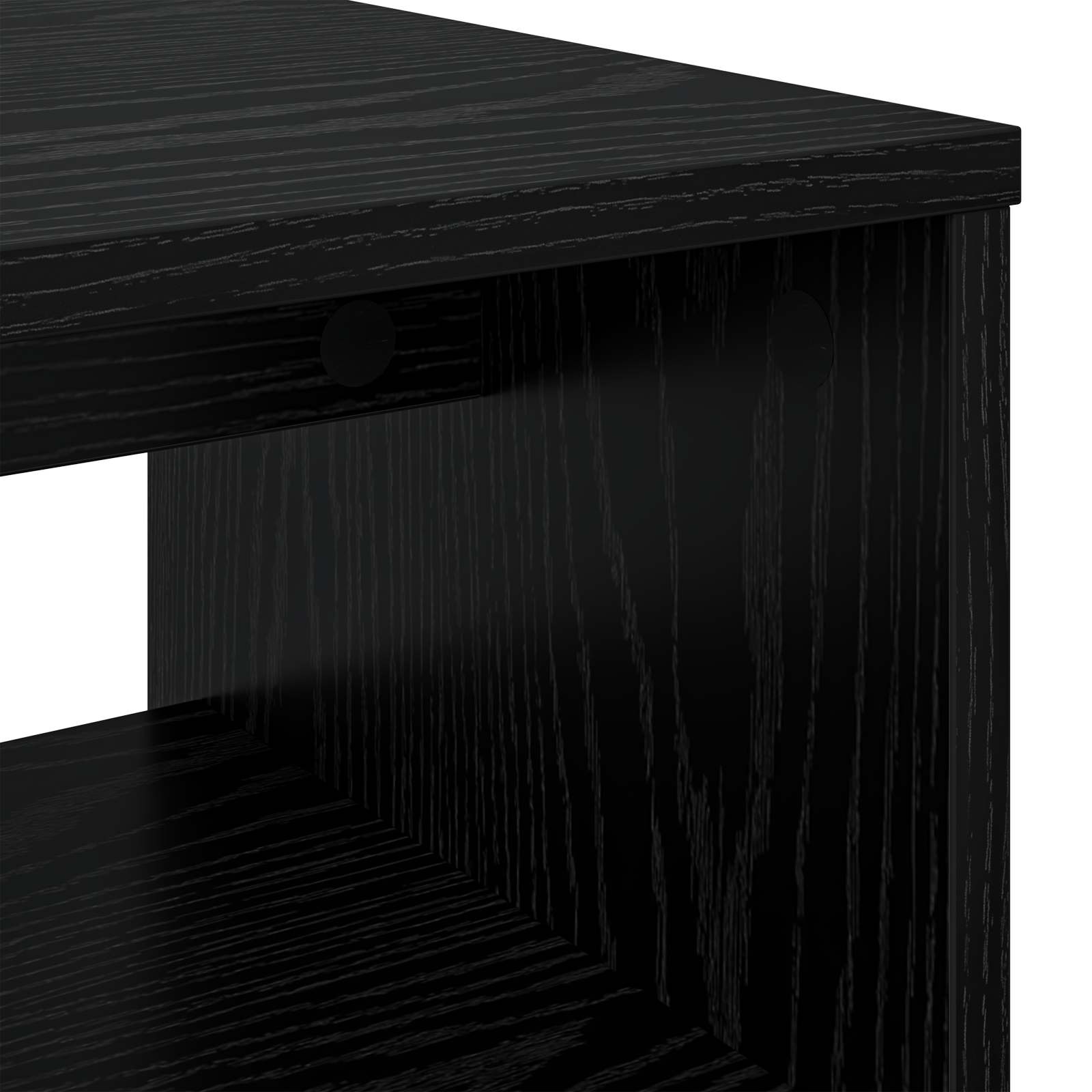 TV Cabinet Black Oak 100 x 35 x 40 cm