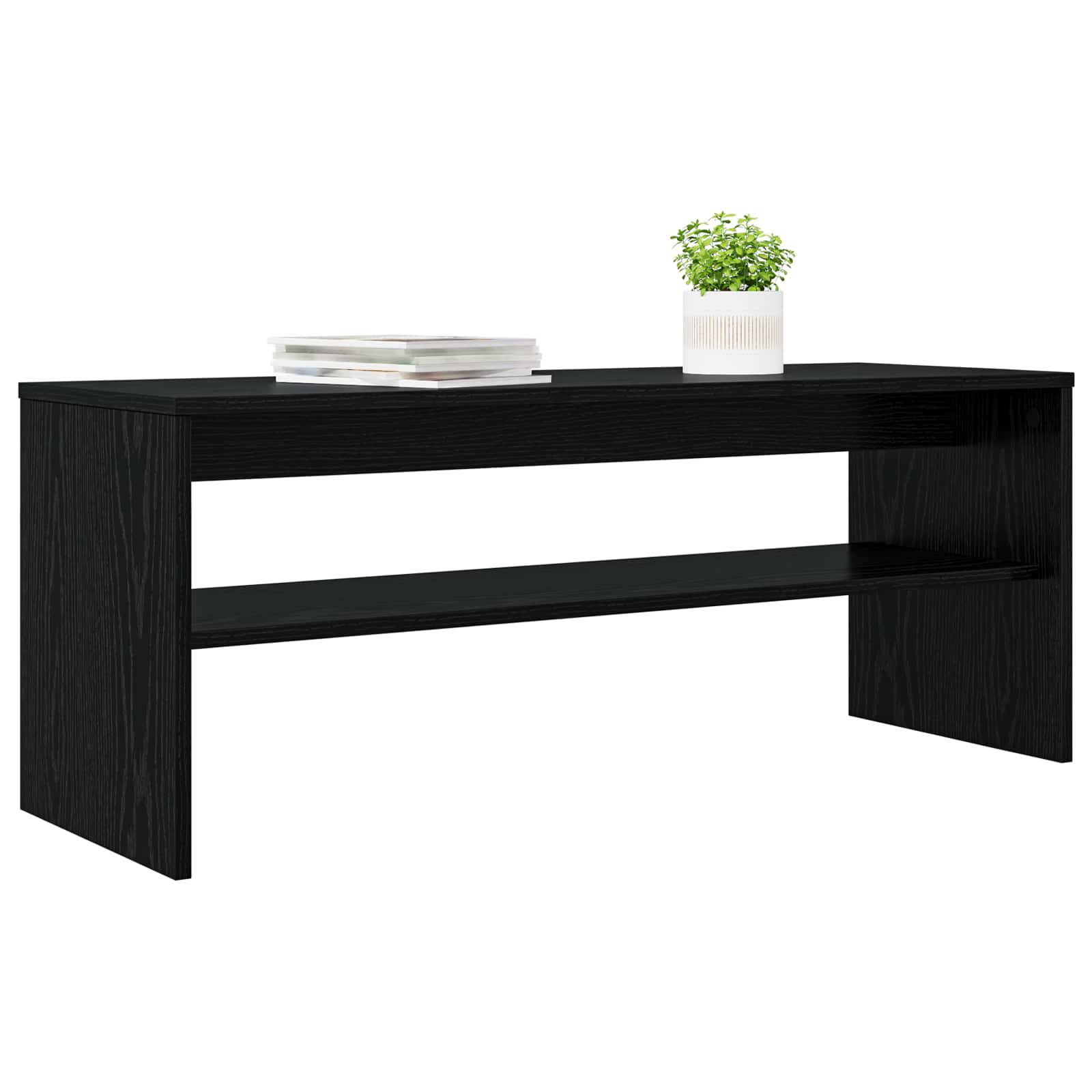 TV Cabinet Black Oak 100 x 35 x 40 cm