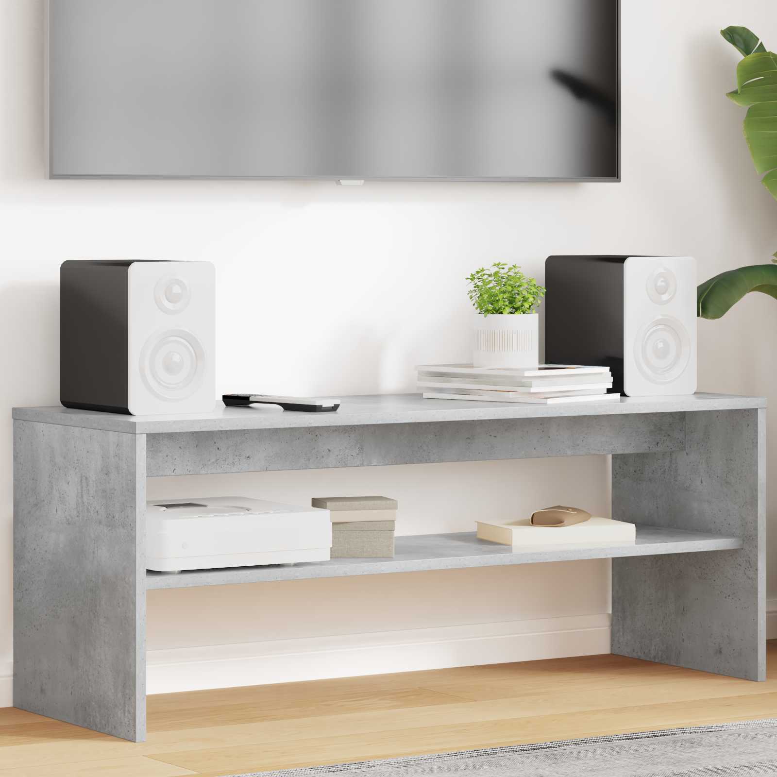 TV skapītis Betona pelēks 100 x 35 x 40 cm