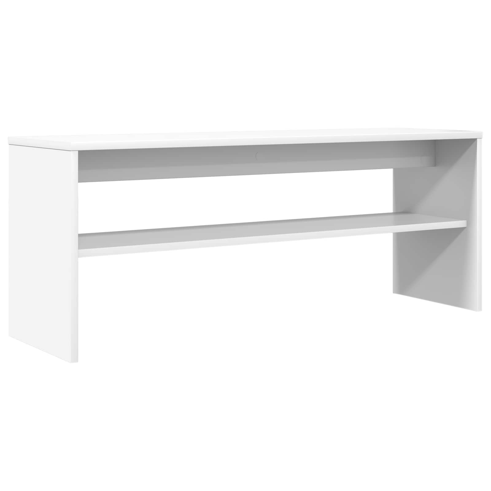 TV skapītis Balts 100 x 30 x 40 cm Apstrādāta koksne