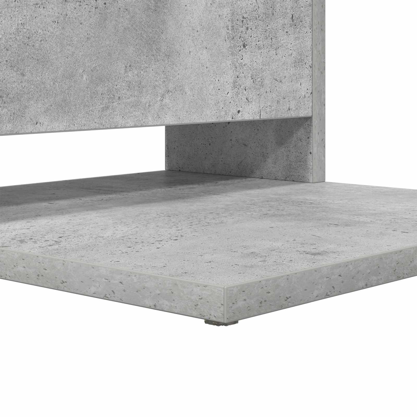 Sānu galdiņš Betonpelēks 40 x 35 x 60,5 cm Konstruētā koksne