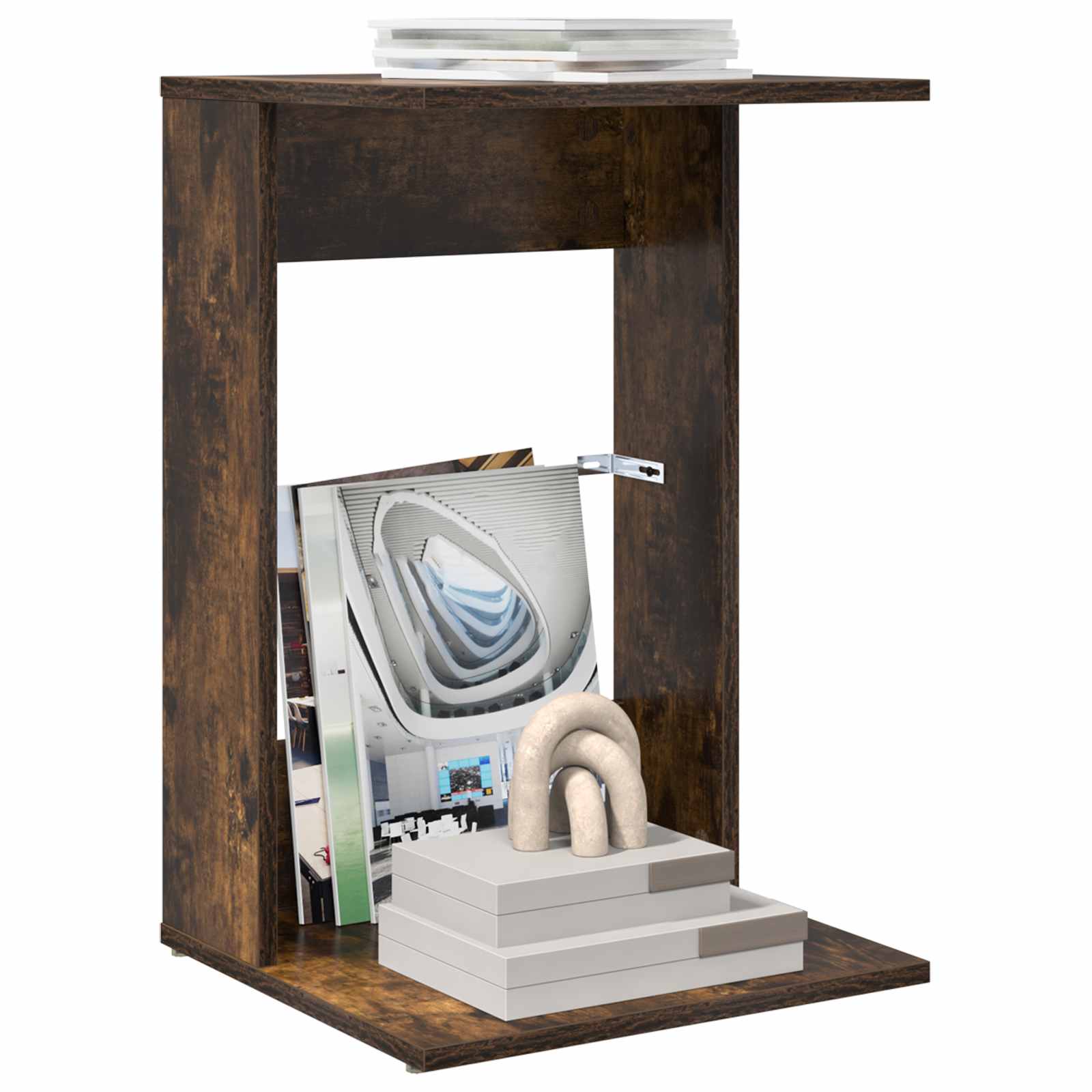 Side table Smoked oak 40 x 38 x 62.5 cm