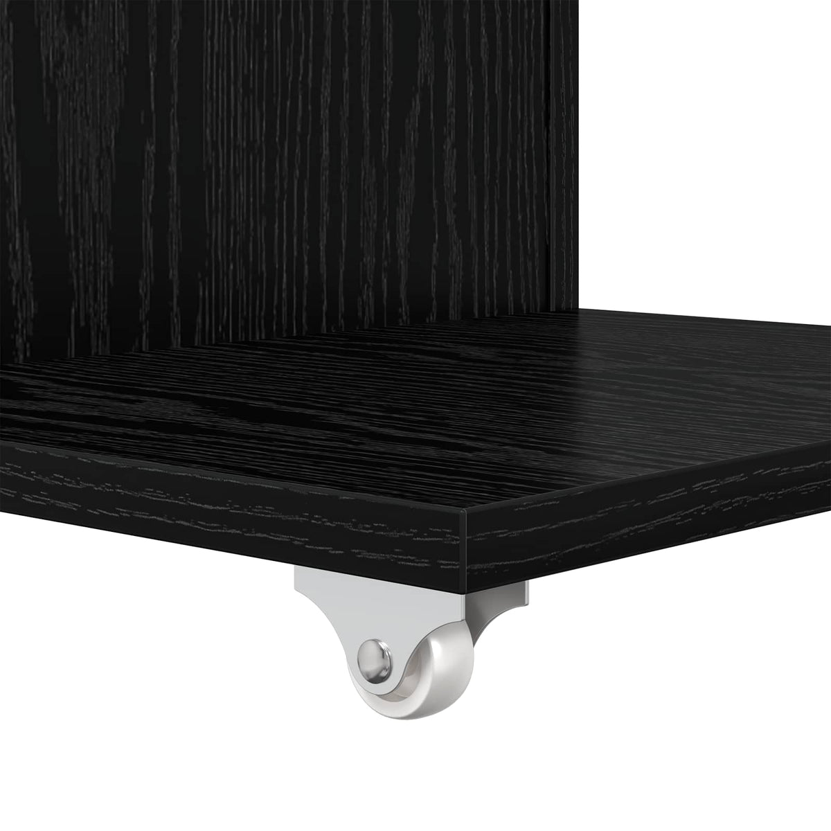 Side Table Black Oak 40 x 35 x 60 cm Engineered Wood