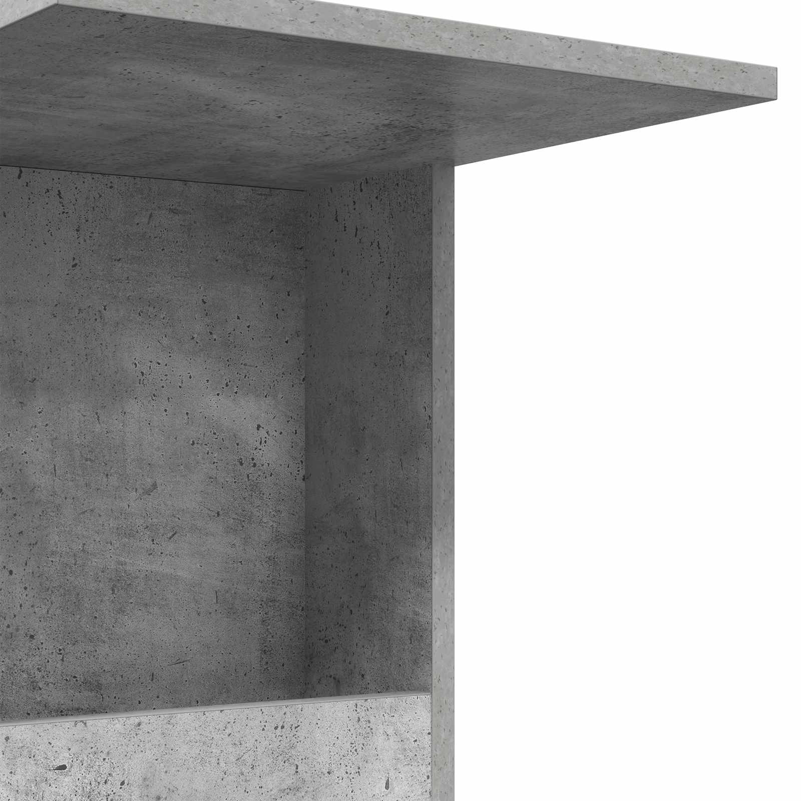 Side Table Concrete Gray 40 x 35 x 60 cm Engineered Wood
