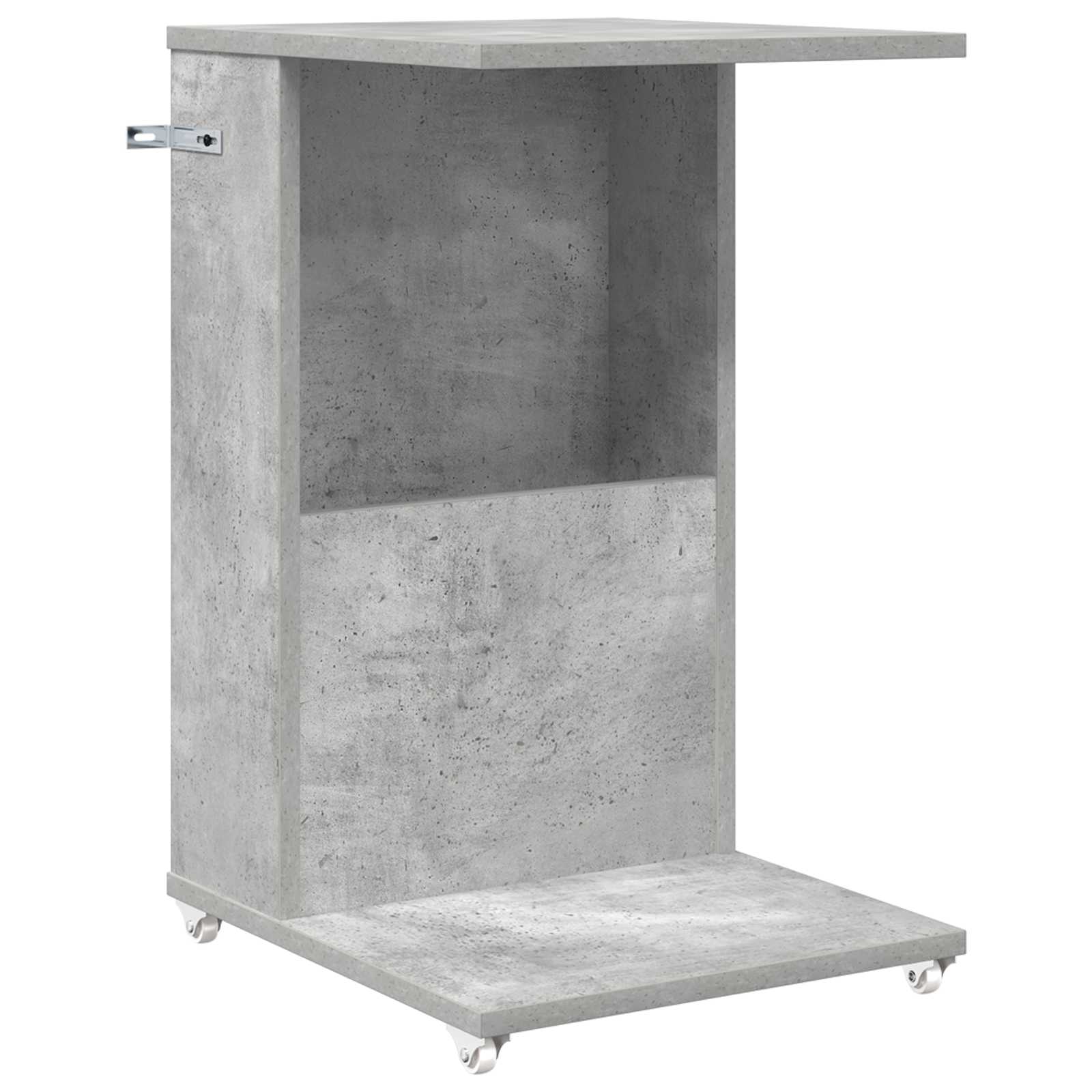 Side Table Concrete Gray 40 x 35 x 60 cm Engineered Wood