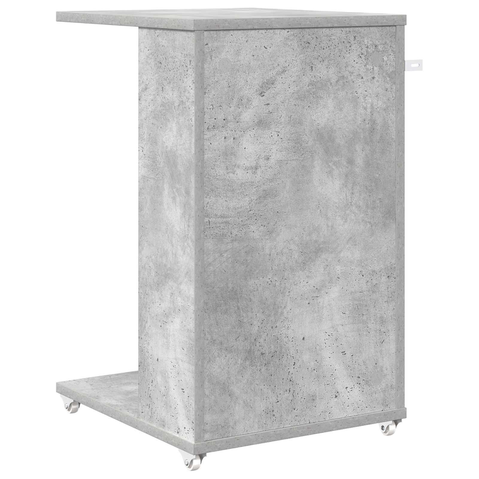 Side Table Concrete Gray 40 x 35 x 60 cm Engineered Wood