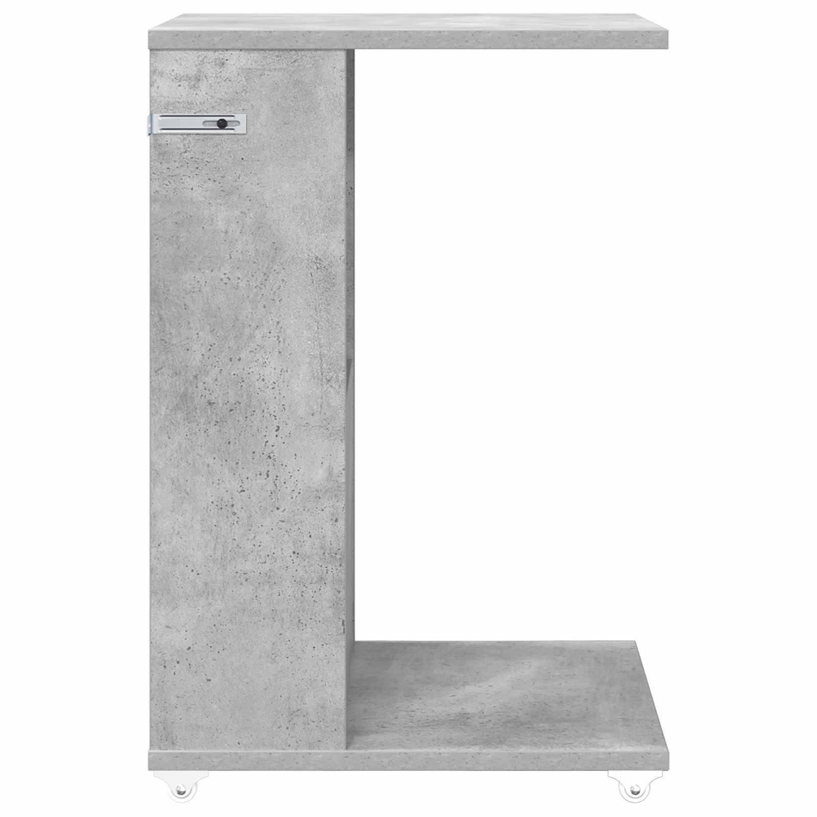 Side Table Concrete Gray 40 x 35 x 60 cm Engineered Wood