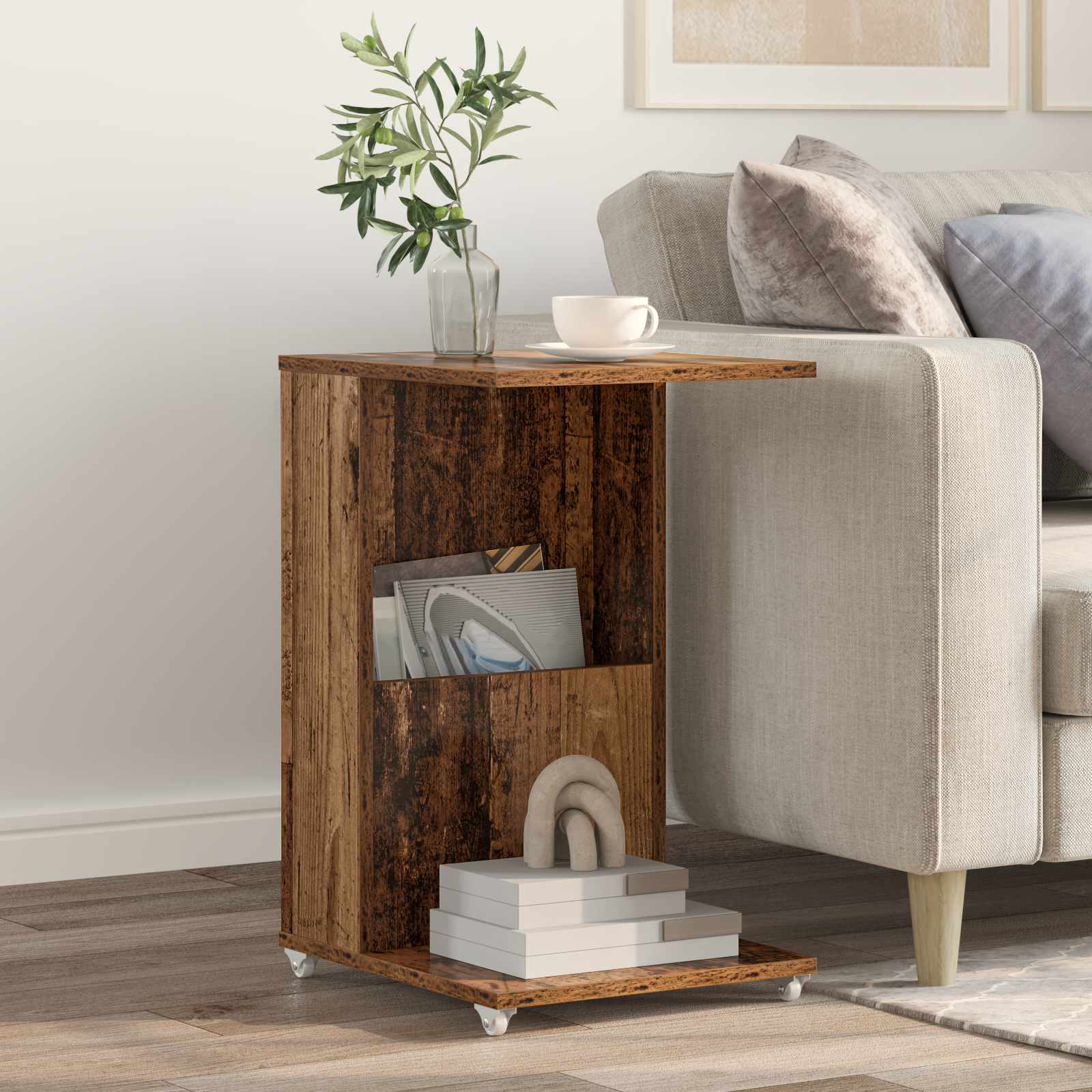 Side table Old wood 40 x 35 x 60 cm Processed wood