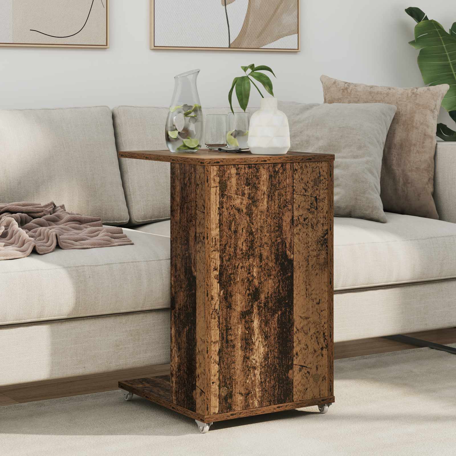 Side table Old wood 40 x 35 x 60 cm Processed wood
