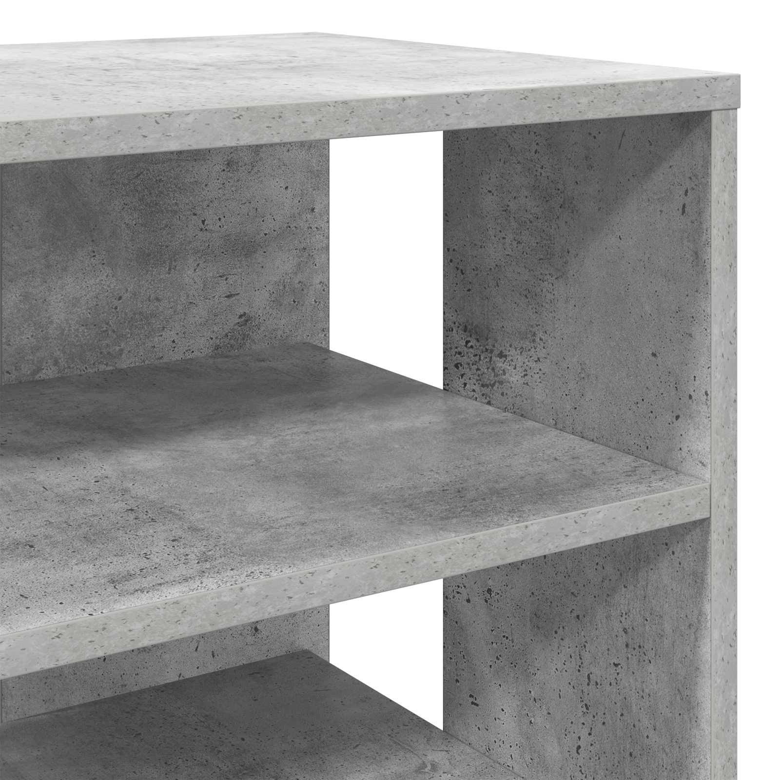 Batu skrynia su lentyna 2 pcs Betono pilka Apdirbta mediena