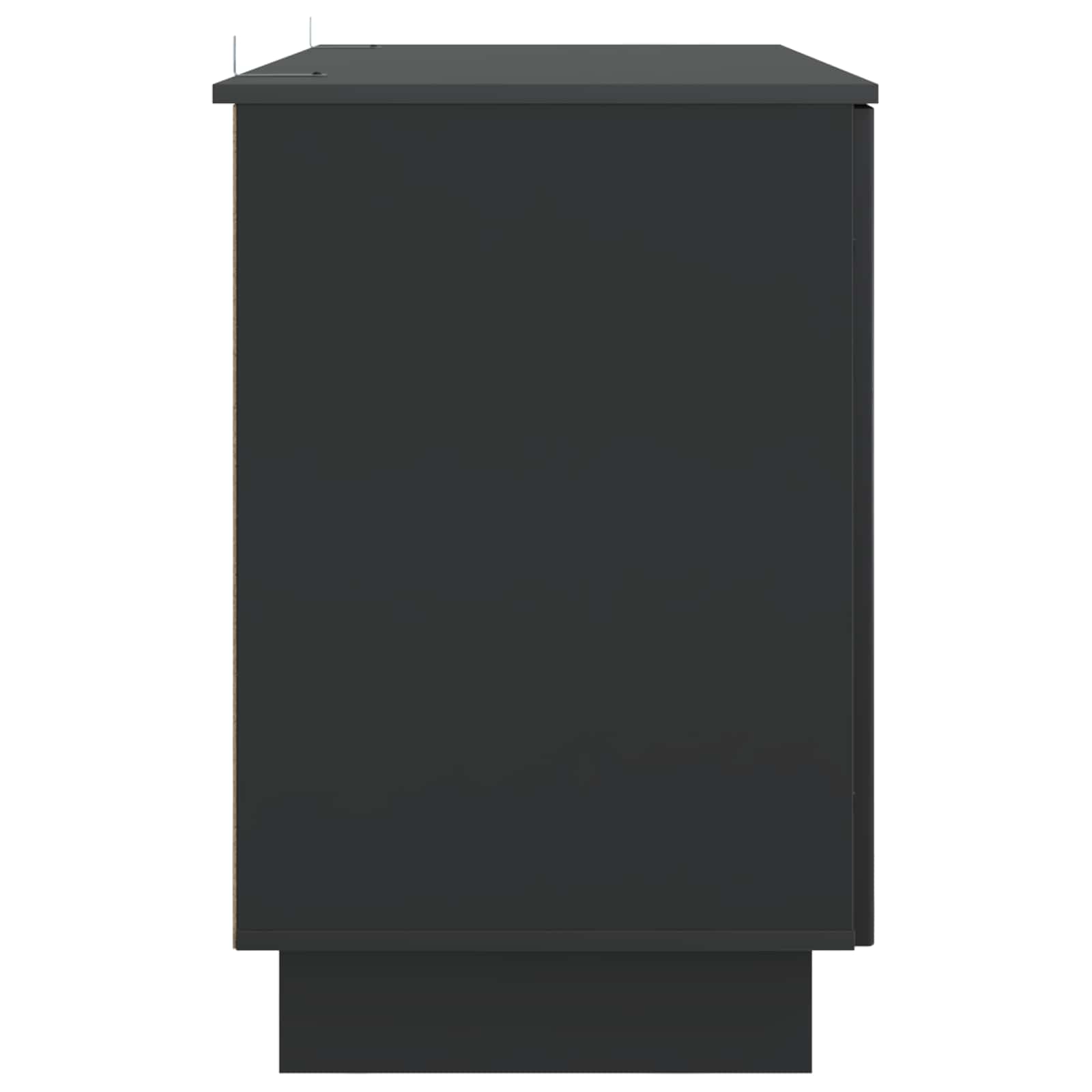 Stalas Juoda Apdirbta mediena 142,5 x 50 x 75 cm