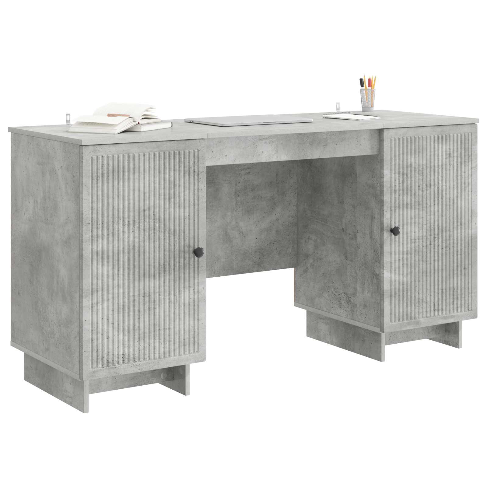 Stalas Betono pilka Apdirbta mediena 142,5 x 50 x 75 cm