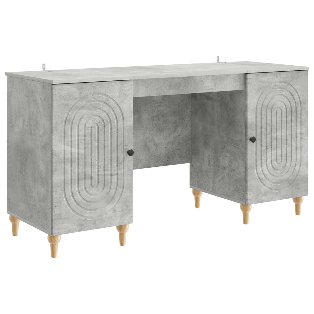 Stalas Betono pilka 142,5 x 50 x 75 cm Apdirbta mediena