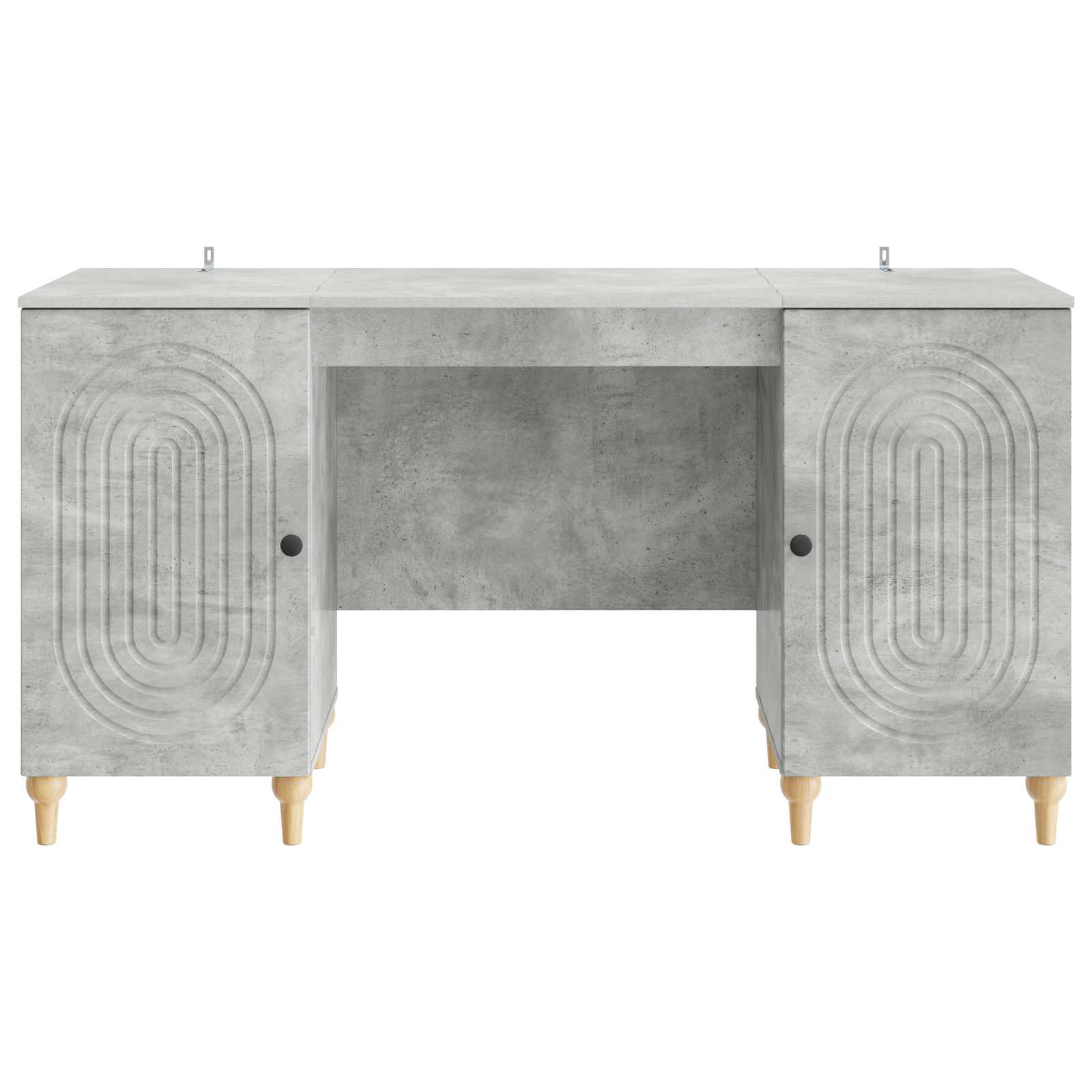 Stalas Betono pilka 142,5 x 50 x 75 cm Apdirbta mediena