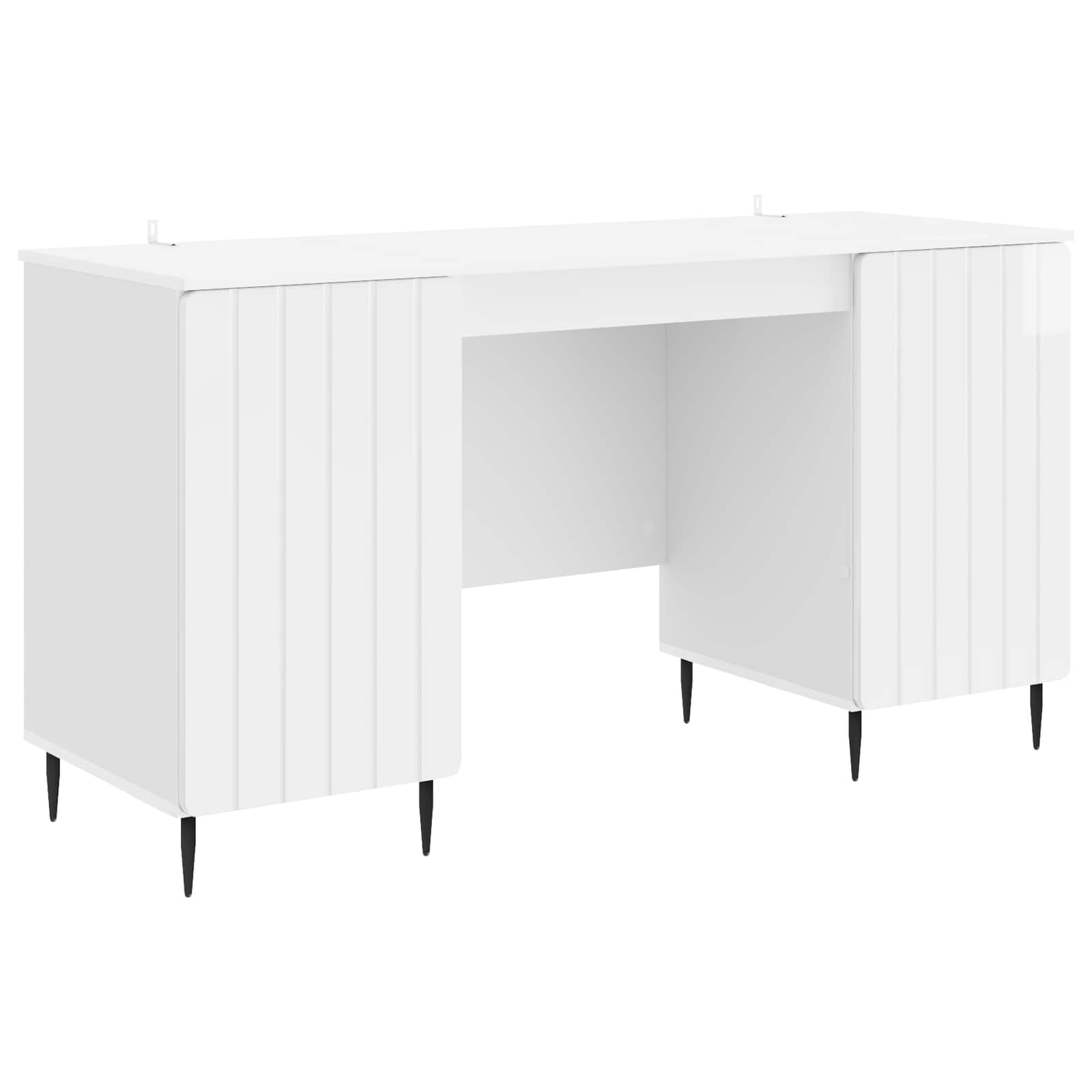 Stalas Itin blizgi balta 142,5 x 50 x 75 cm Apdirbta mediena