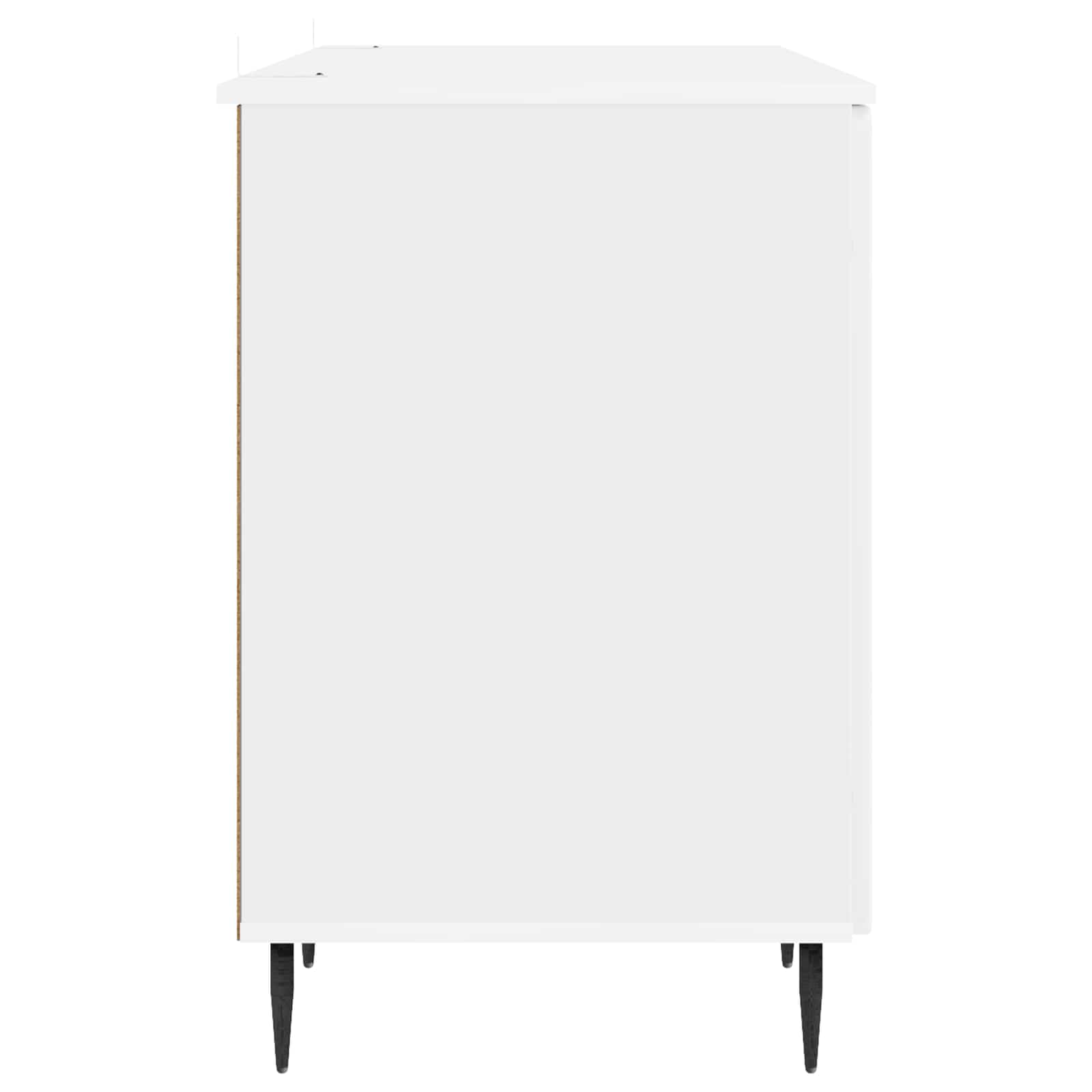 Stalas Itin blizgi balta 142,5 x 50 x 75 cm Apdirbta mediena
