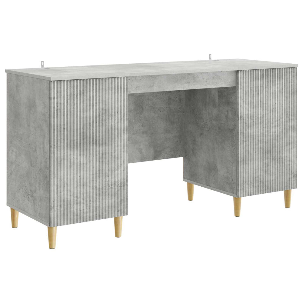 Stalas Betono pilka 142,5 x 50 x 75 cm Apdirbta mediena