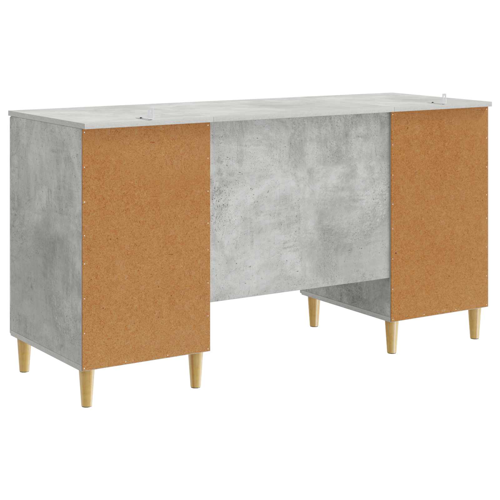 Stalas Betono pilka 142,5 x 50 x 75 cm Apdirbta mediena