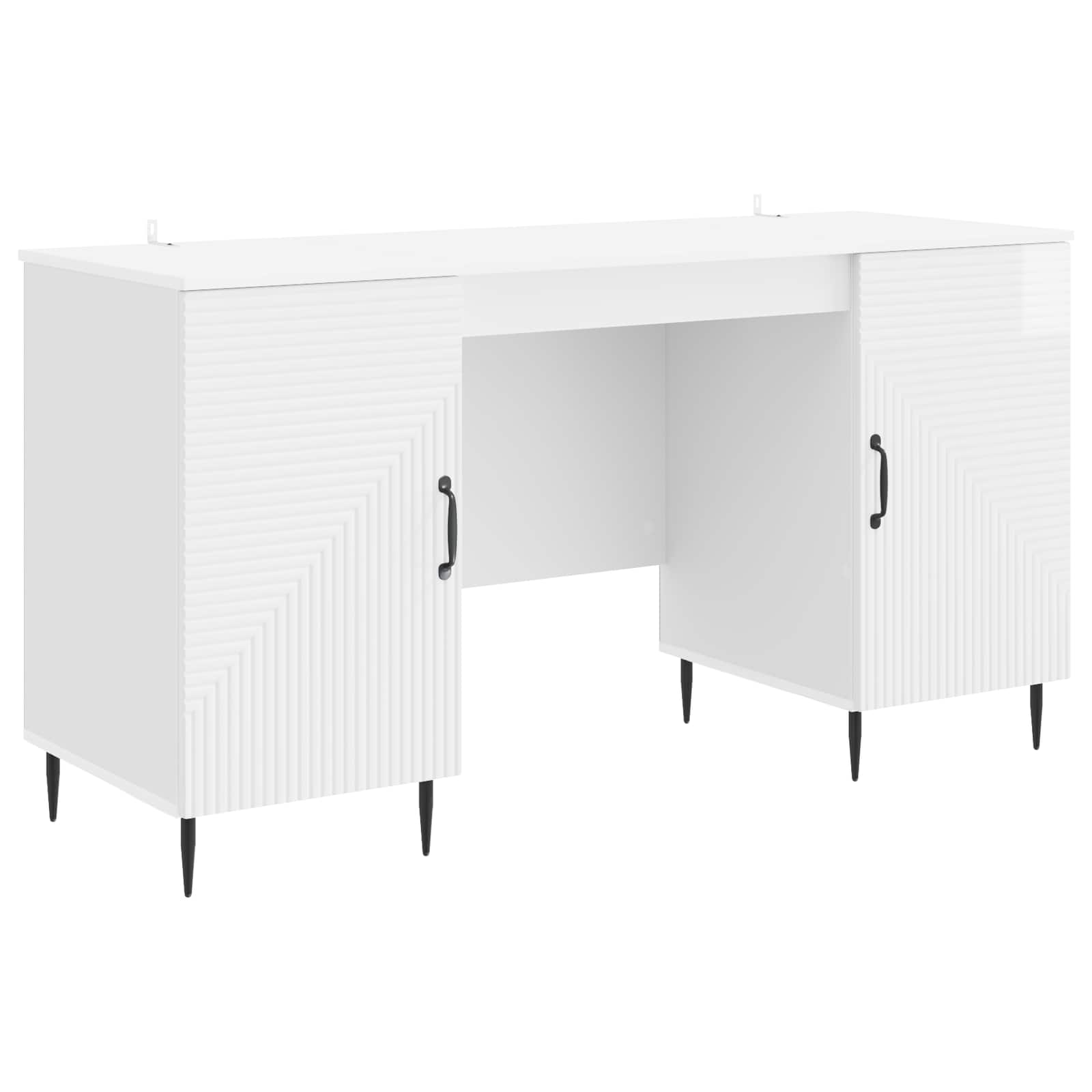 Stalas Itin blizgi balta 142,5 x 50 x 75 cm Apdirbta mediena