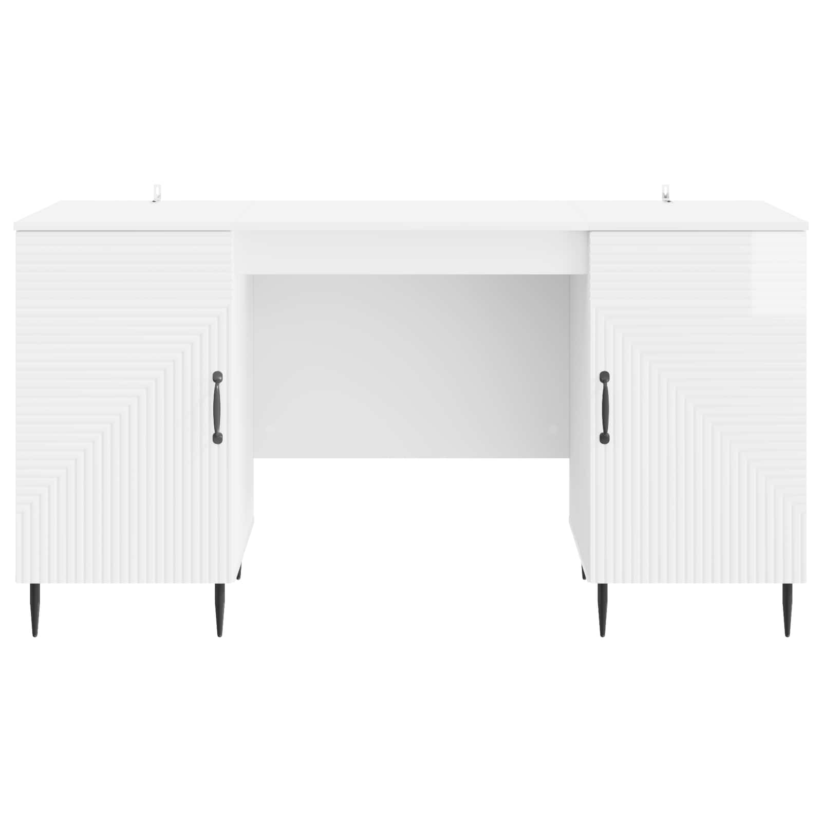 Stalas Itin blizgi balta 142,5 x 50 x 75 cm Apdirbta mediena