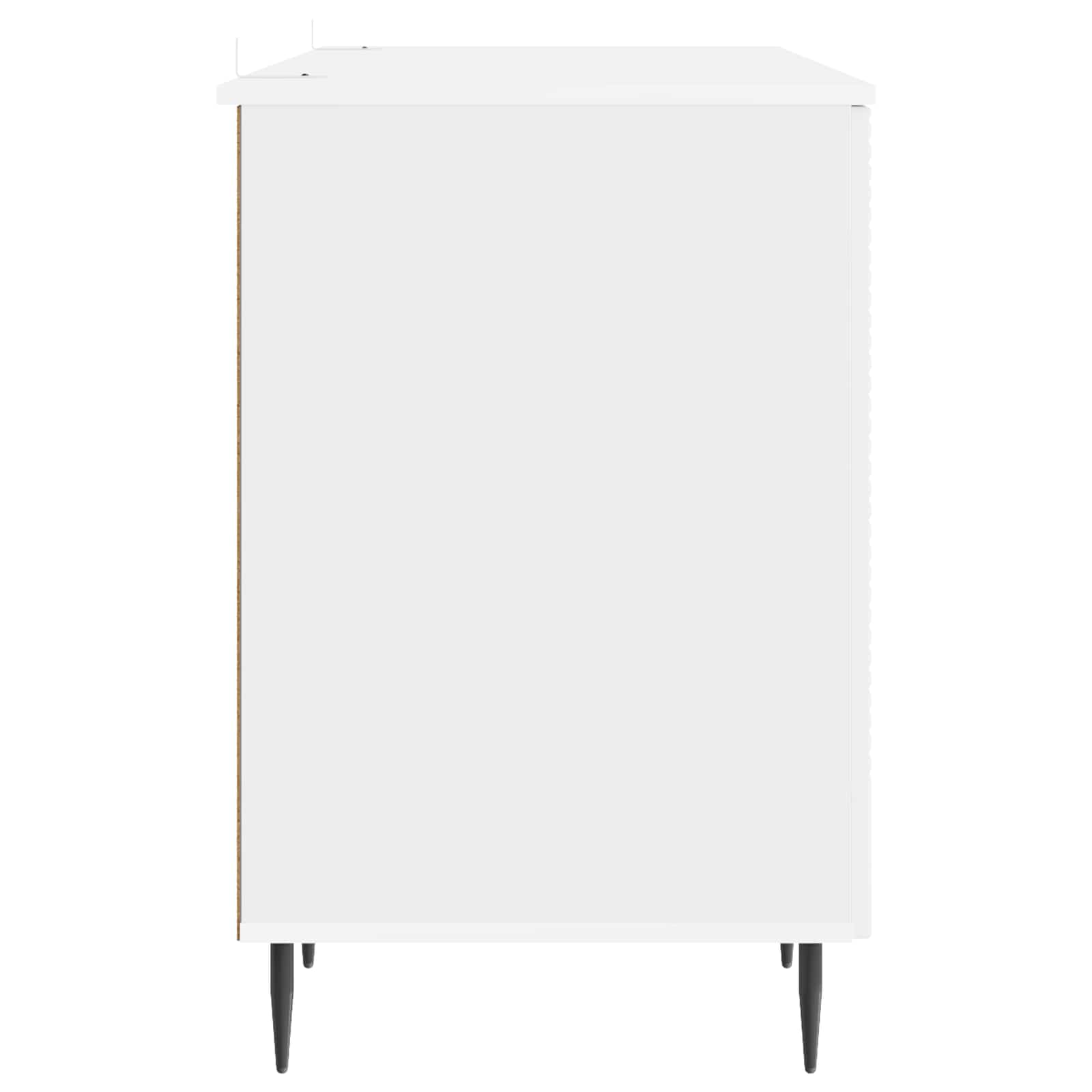 Stalas Itin blizgi balta 142,5 x 50 x 75 cm Apdirbta mediena