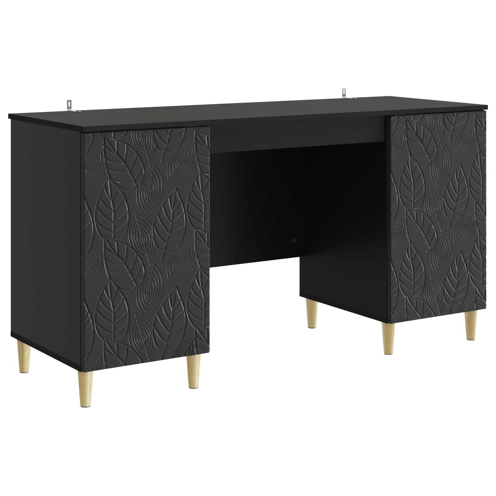Stalas Juoda Apdirbta mediena 142,5 x 50 x 75 cm