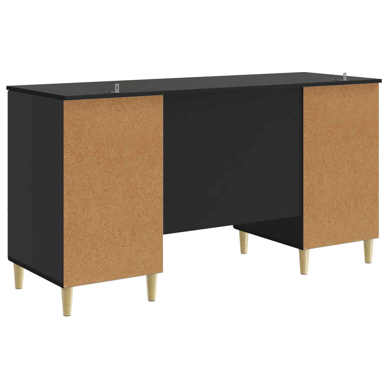 Stalas Juoda Apdirbta mediena 142,5 x 50 x 75 cm