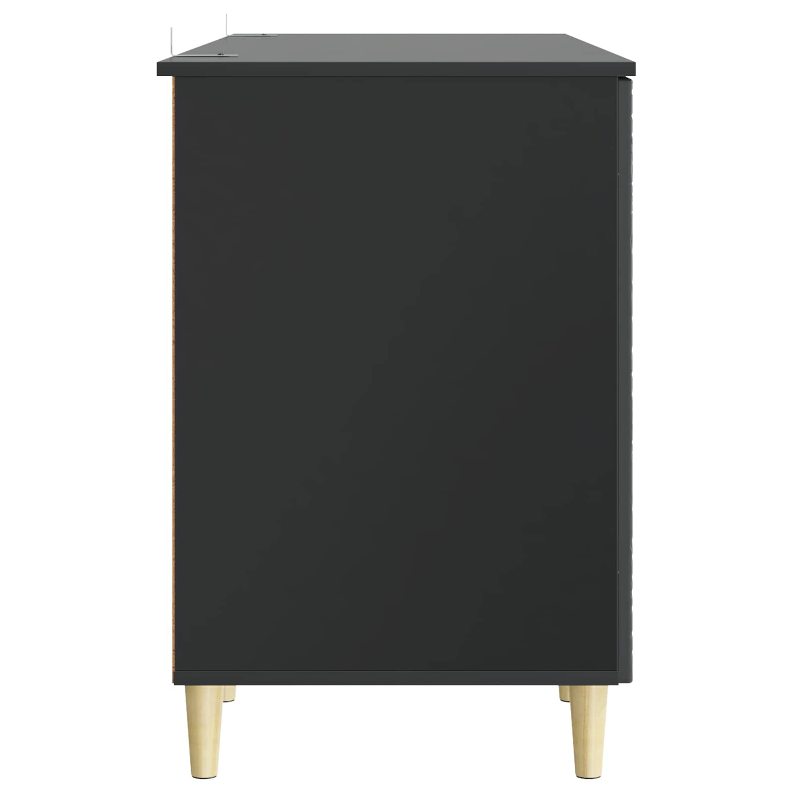 Stalas Juoda Apdirbta mediena 142,5 x 50 x 75 cm