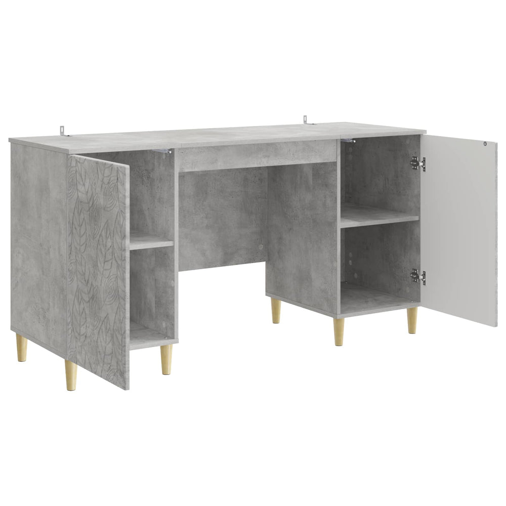 Stalas Betono pilka Apdirbta mediena 142,5 x 50 x 75 cm