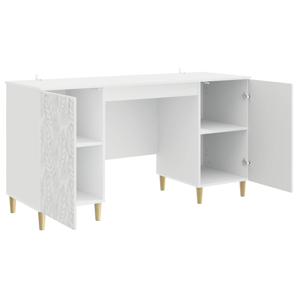 Stalas Itin blizgi balta Apdirbta mediena 142,5 x 50 x 75 cm
