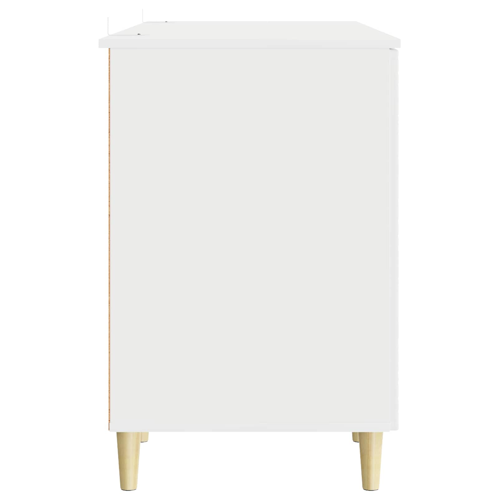 Stalas Itin blizgi balta Apdirbta mediena 142,5 x 50 x 75 cm