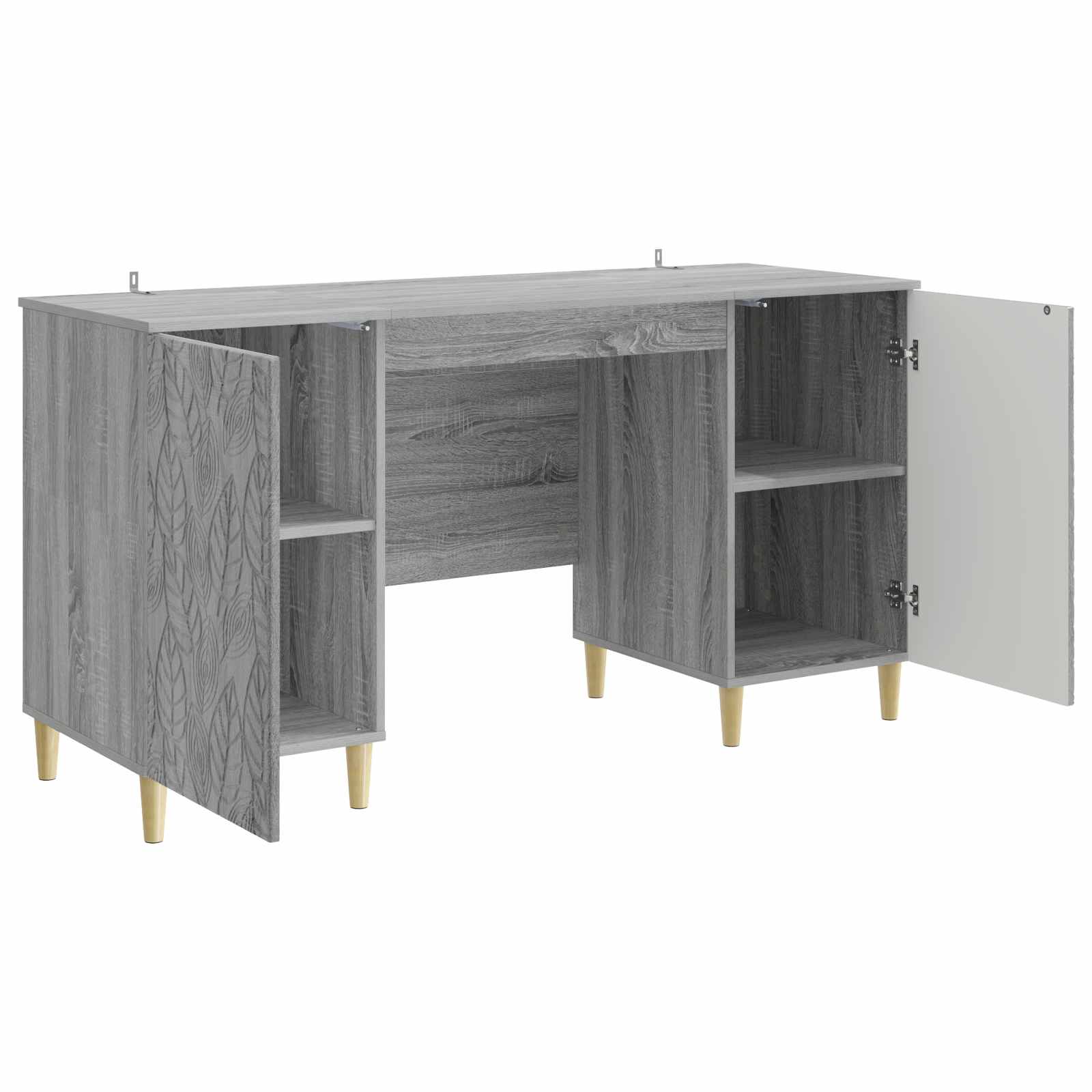 Stalas Pilka Sonoma Apdirbta mediena 142,5 x 50 x 75 cm